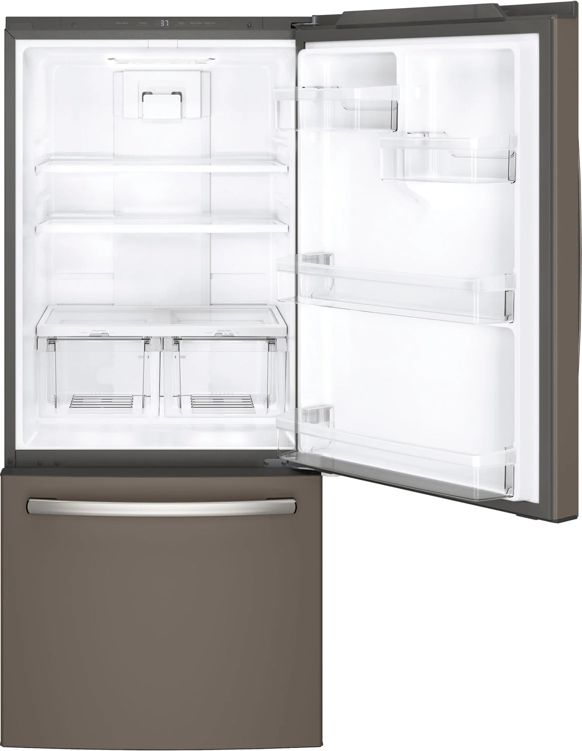 GE Slate BOTTOM-FREEZER REFRIGERATOR (20.9 CU. FT.) - GDE21DMKES - Image 2
