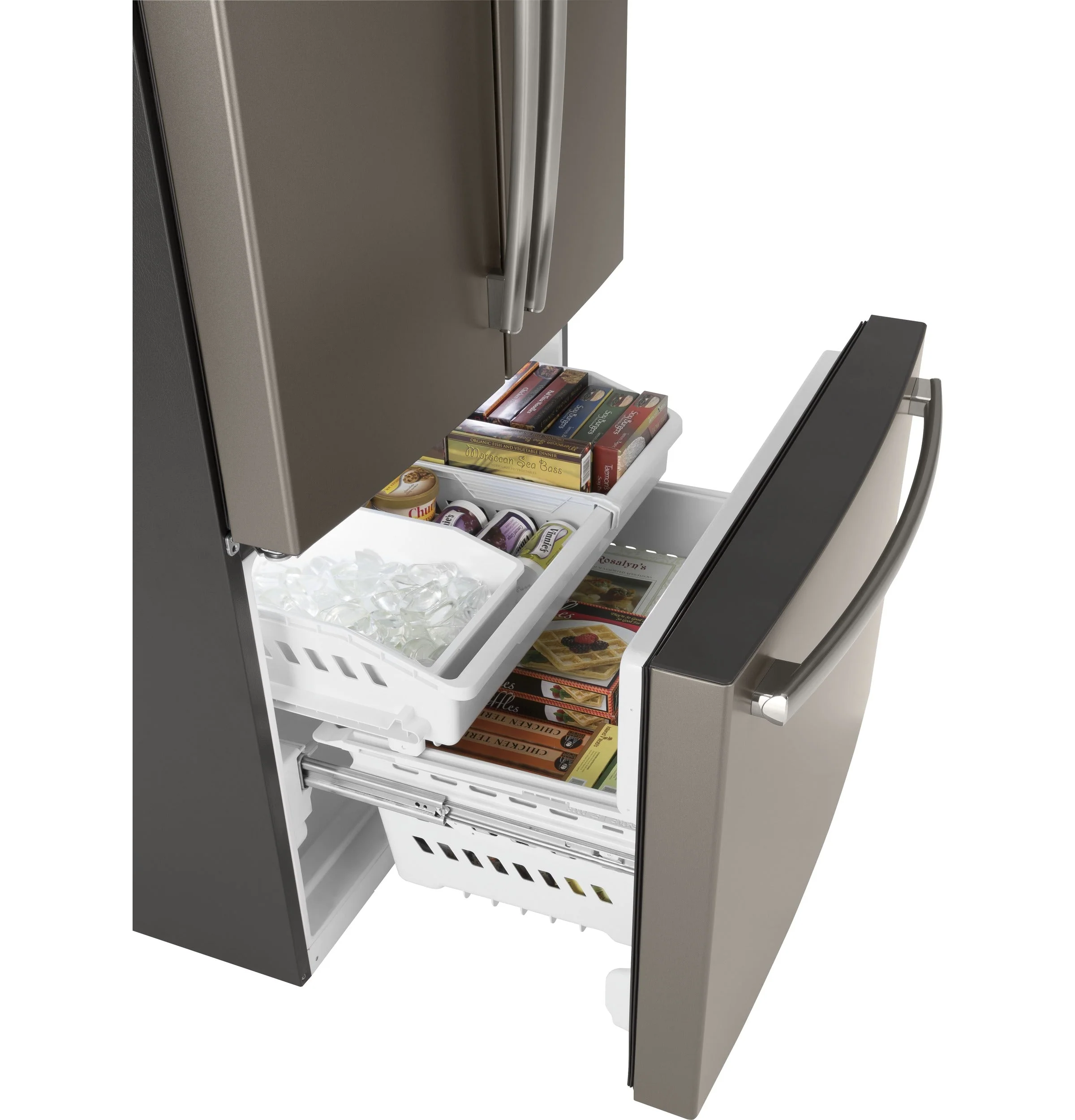 GE Slate French Door Refrigerator (27 Cu. Ft.) - GNE27JMMES - Image 5