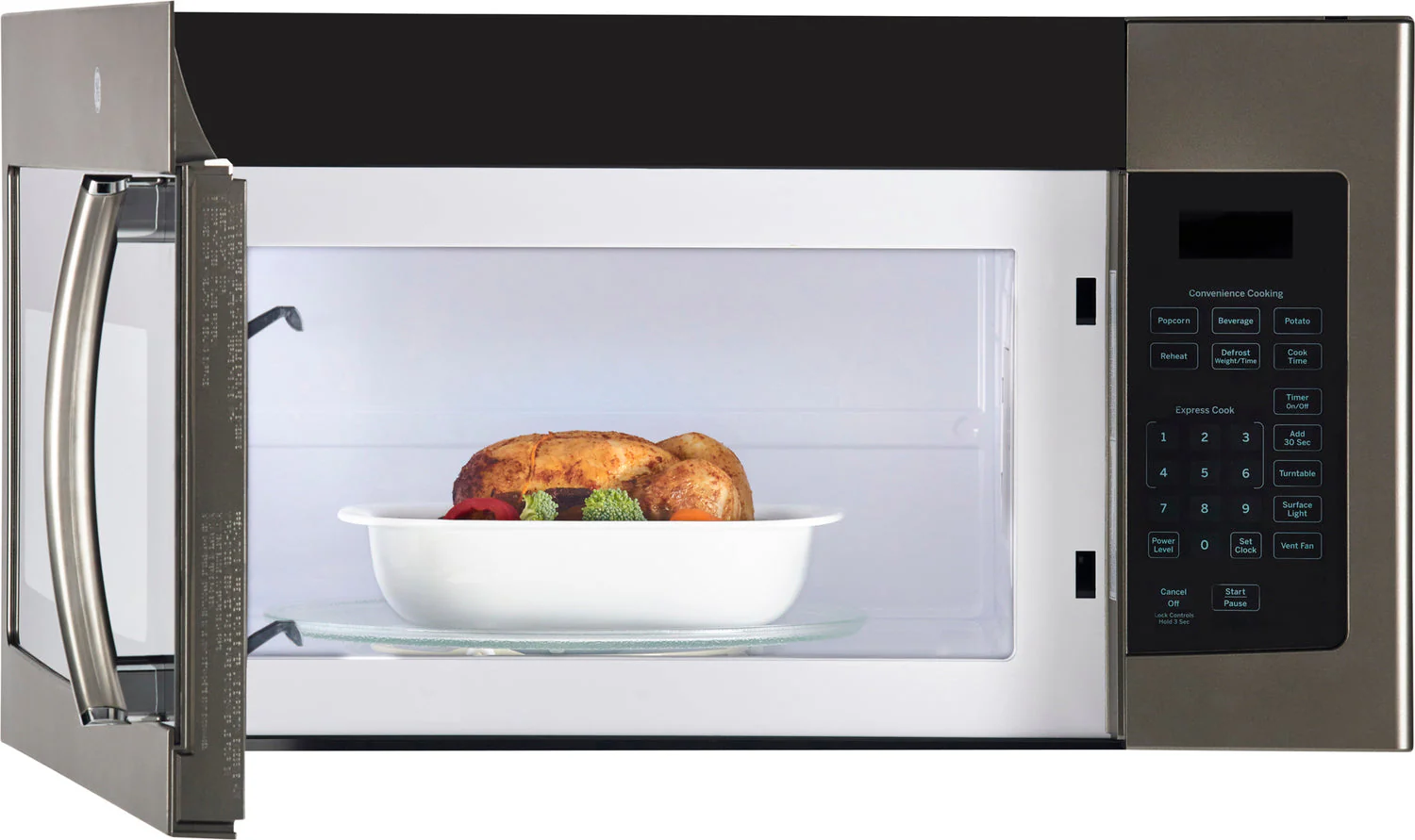 GE Slate Over-the-Range Microwave (1.6 Cu. Ft.) - JVM1635SLJC - Image 2