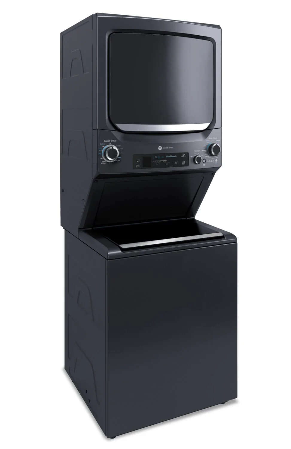 GE Unitized Spacemaker Washer and Electric Dryer Combination - GUD57EEMTDG - Image 3