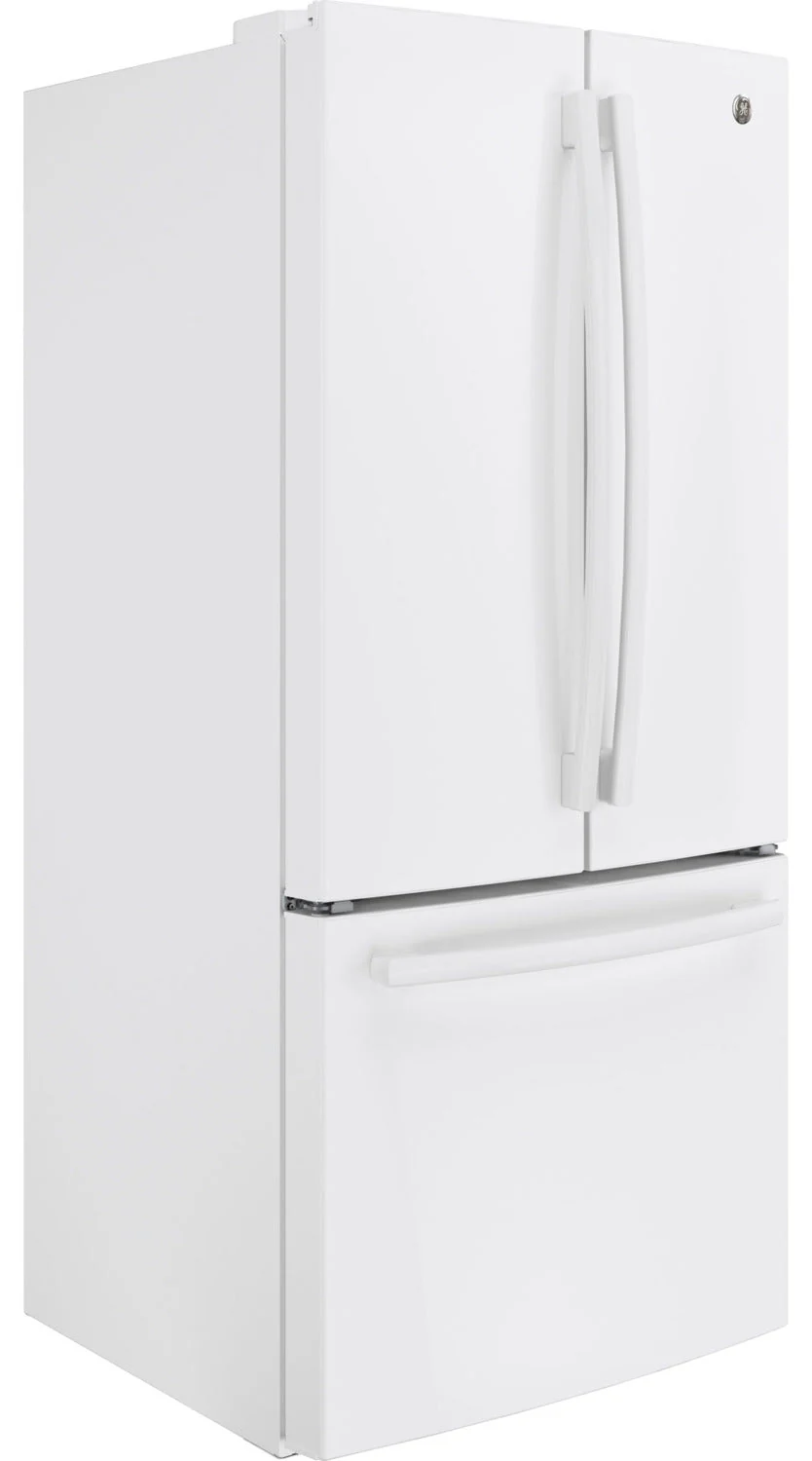 GE White Counter-Depth French Door Refrigerator (18.6 Cu. Ft.) - GWE19JGLWW - Image 3