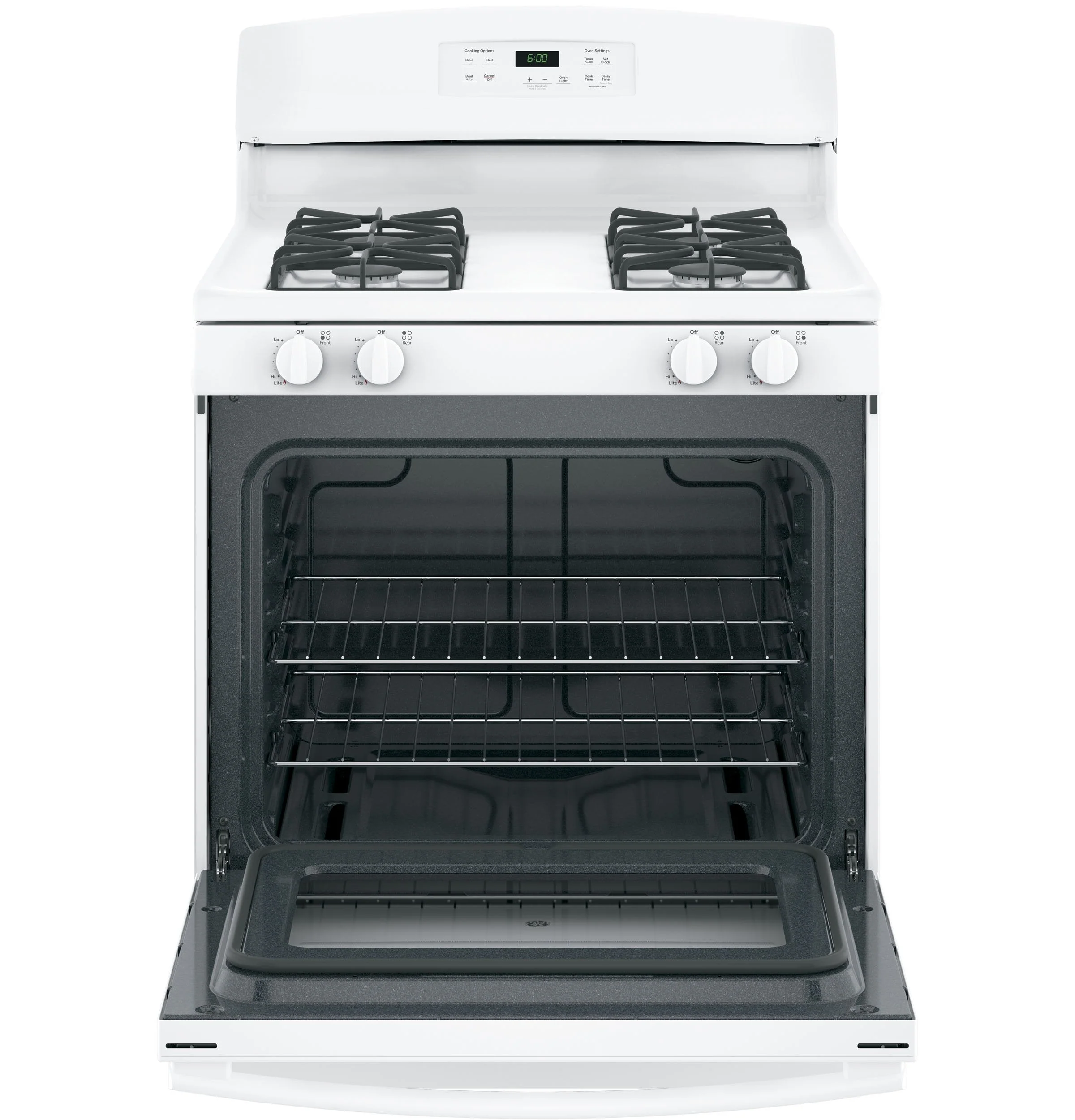 GE White Freestanding Gas Range (5.0 Cu. Ft.) - JCGBS60DEKWW - Image 8