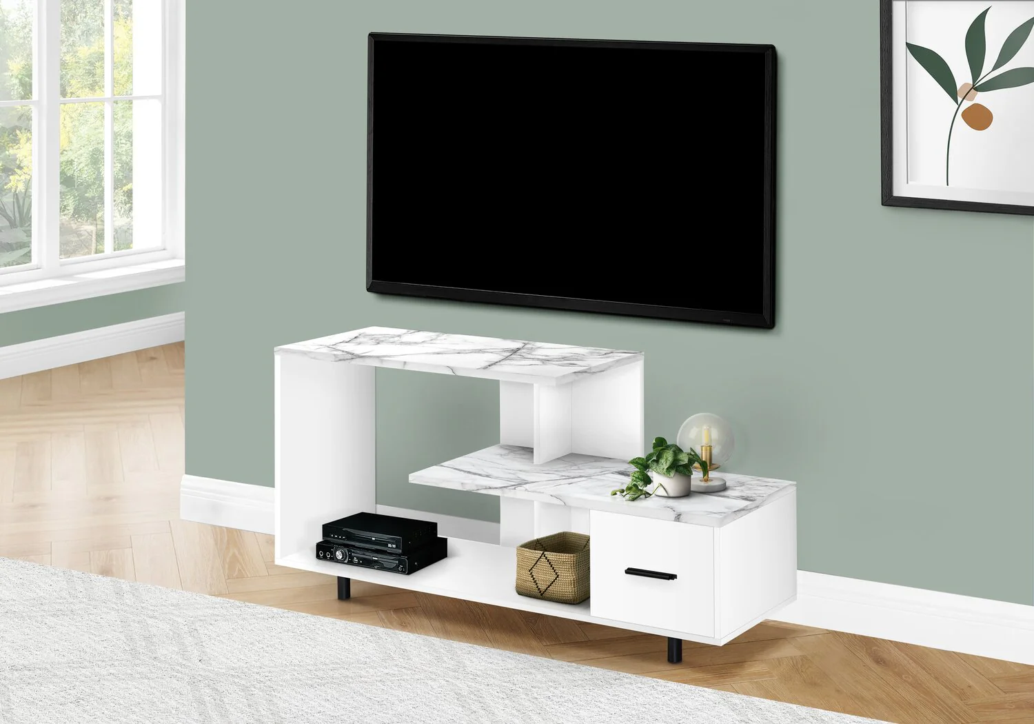 Glenridge 48" TV Stand - White - Image 3