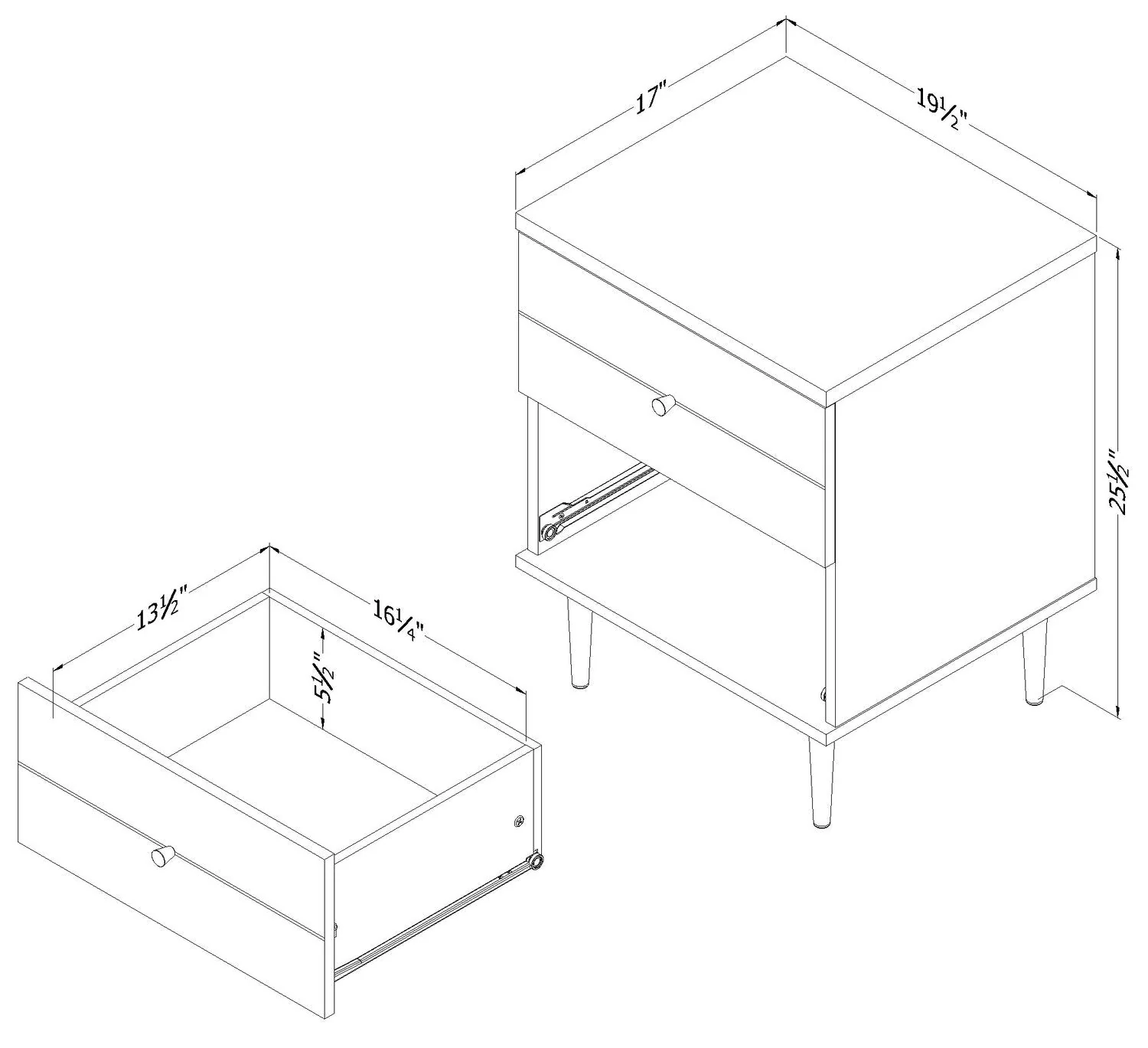 Grahams Nightstand - White - Image 5