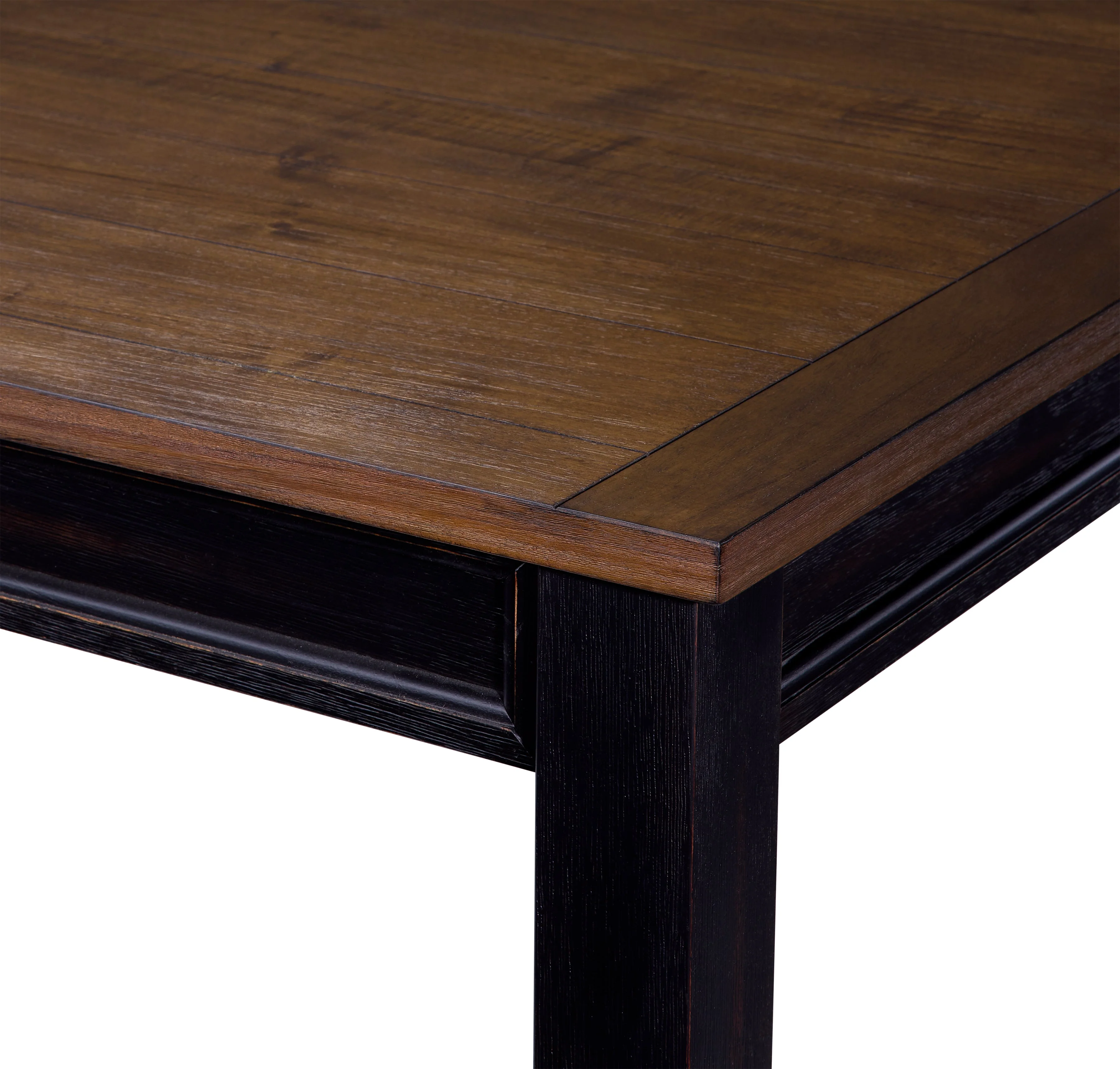 Grand Noir Dining Set with Benches - Ebony/Driftwood - Image 7