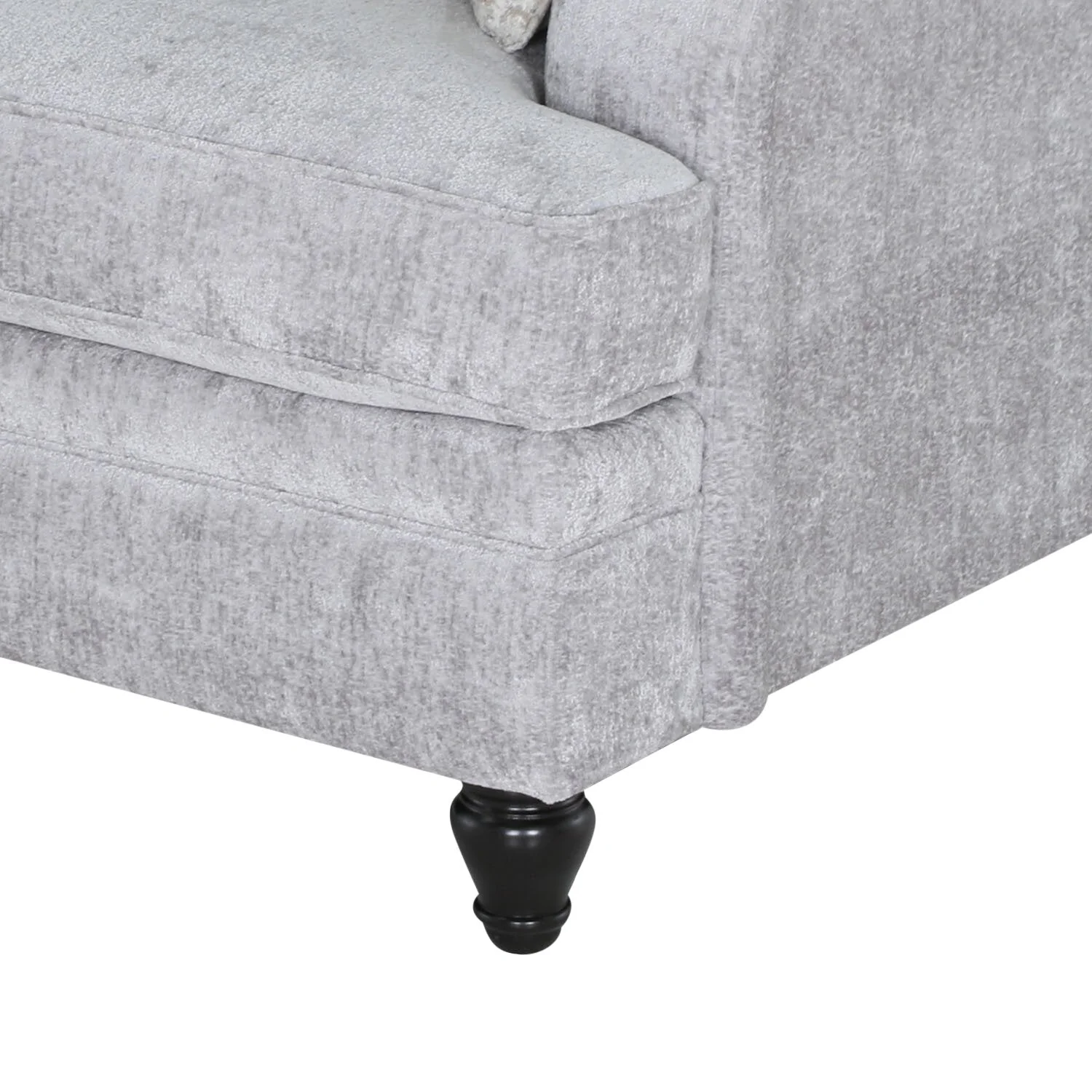Greycliff Chenille Chair - Platinum - Image 4