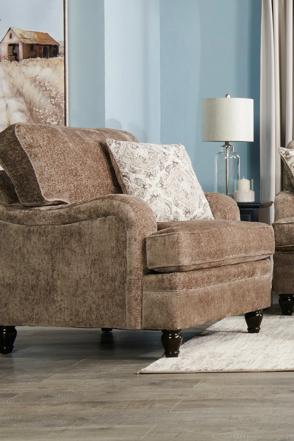Greycliff Chenille Chair - Toffee - Image 5