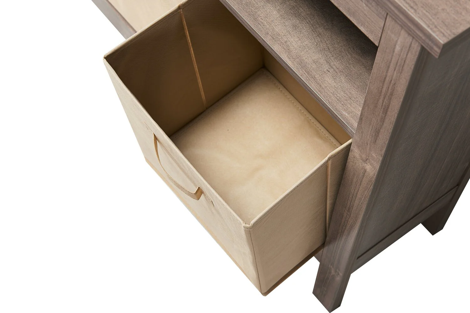 Grier Hall Table with Three Baskets - Beige - Image 3