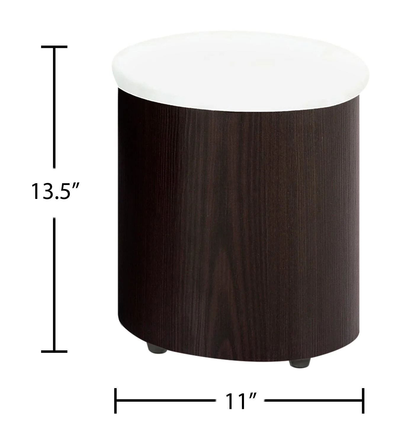 Griggs Coffee Table with Two Ottomans - Walnut - Image 10