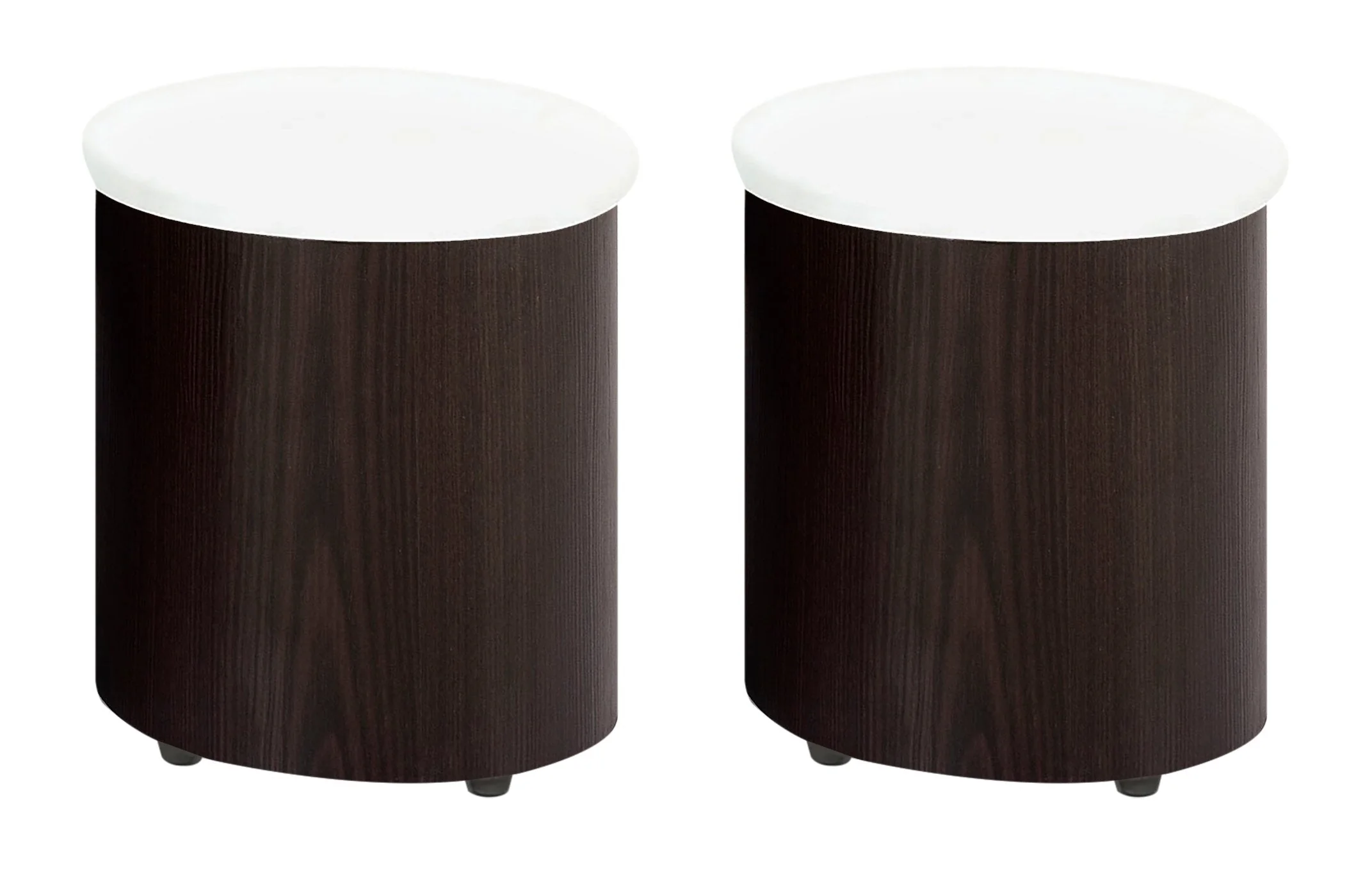 Griggs Coffee Table with Two Ottomans - Walnut - Image 8