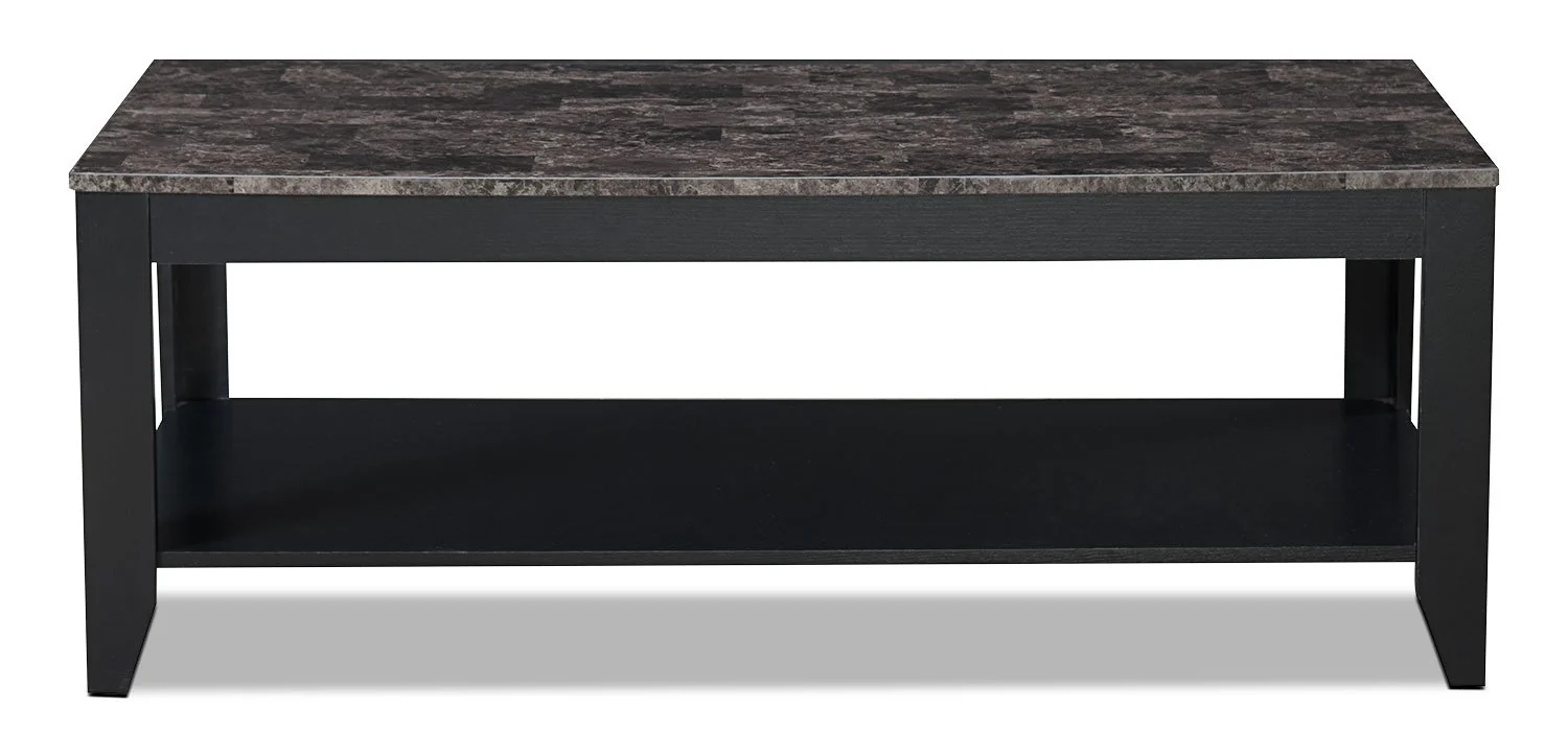 Hadleigh 3-Piece Coffee and Two End Tables Package - Black - Image 4