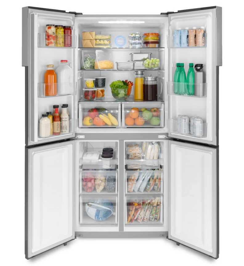 Haier Smudge-Proof Stainless Steel 33" Counter Depth 4-Door Refrigerator (16.4 Cu.Ft.) - QHE16HYPFS - Image 3
