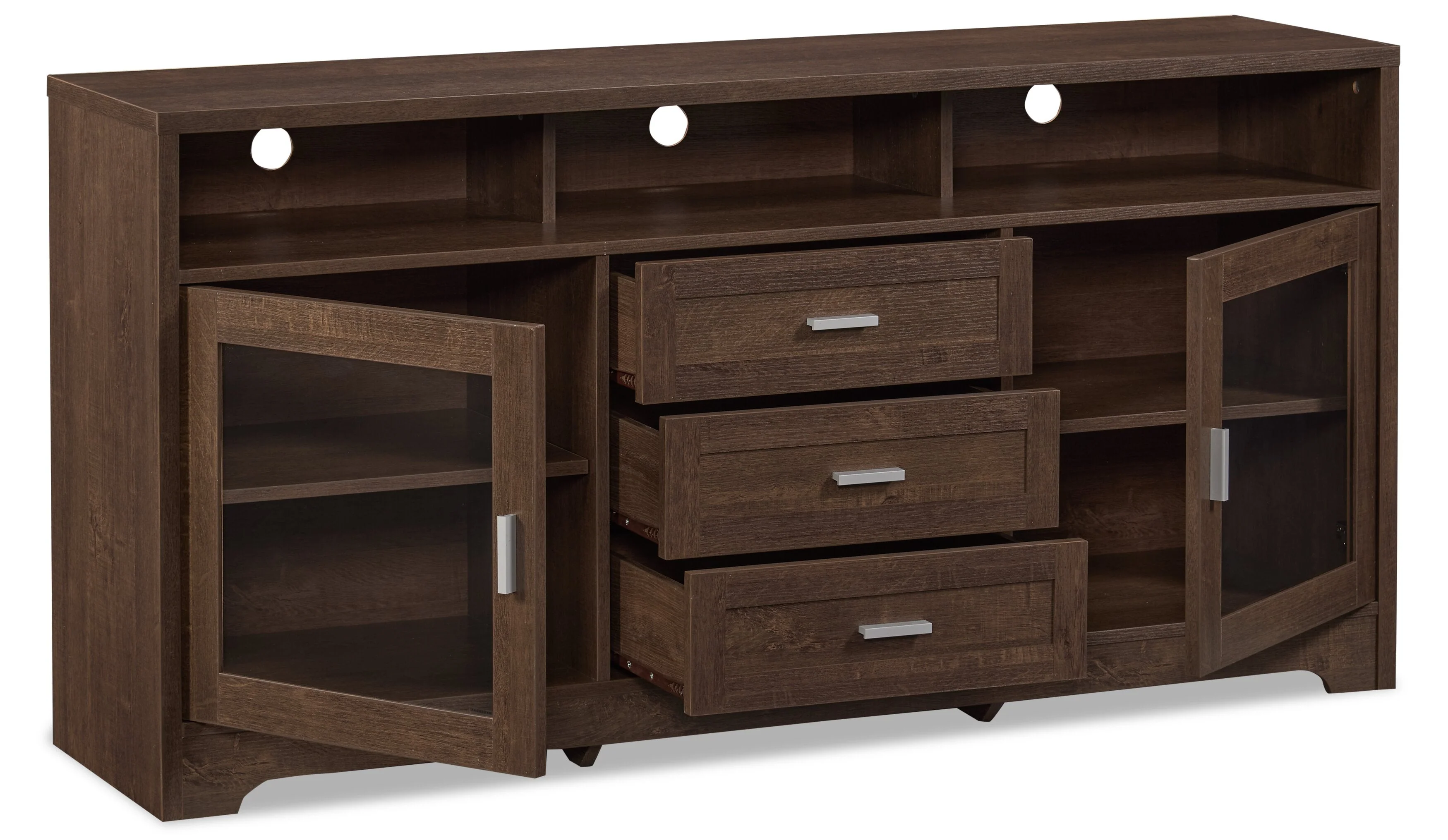 Hallett 60" TV Stand - Brown - Image 2