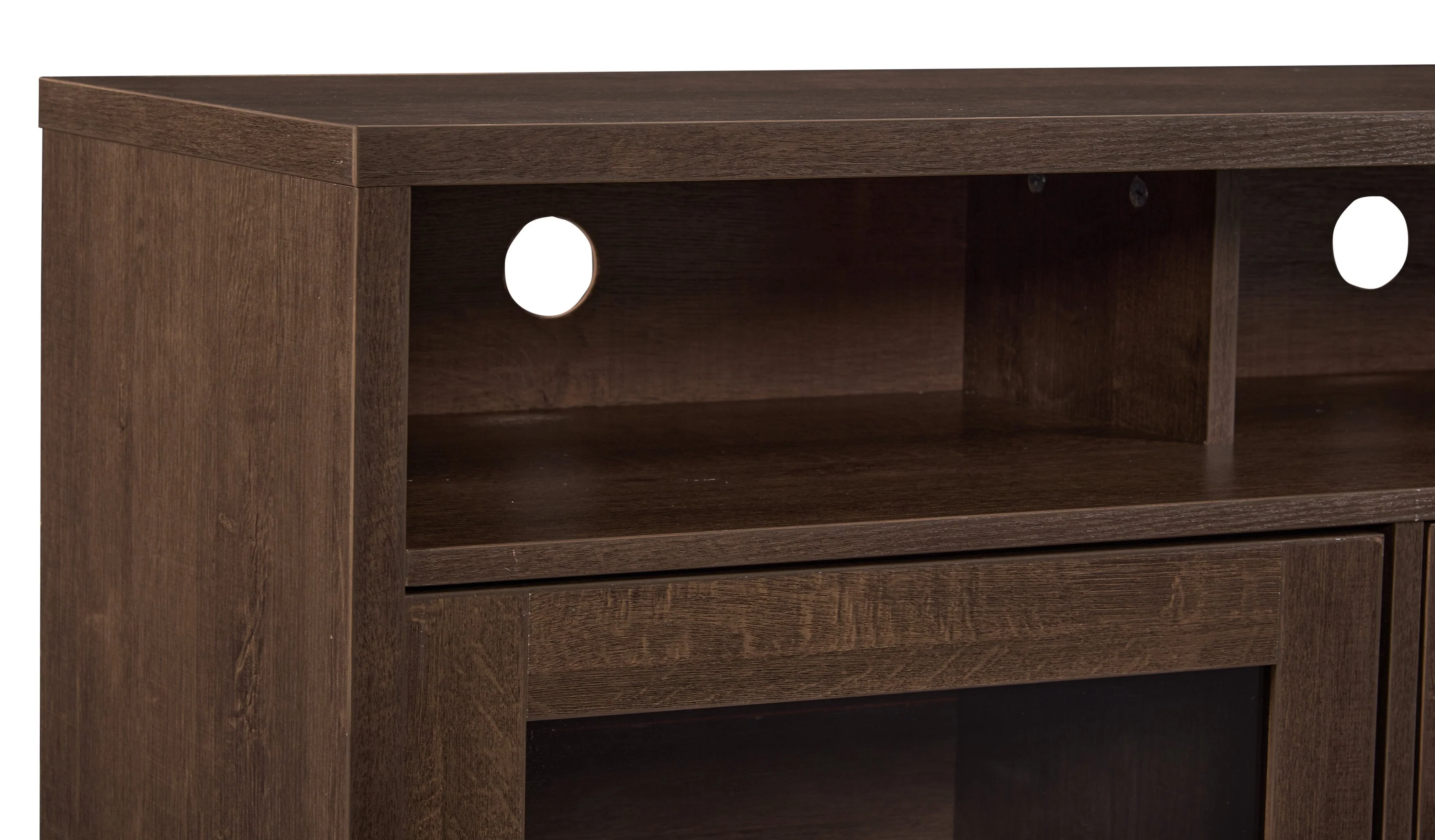 Hallett 60" TV Stand - Brown - Image 7