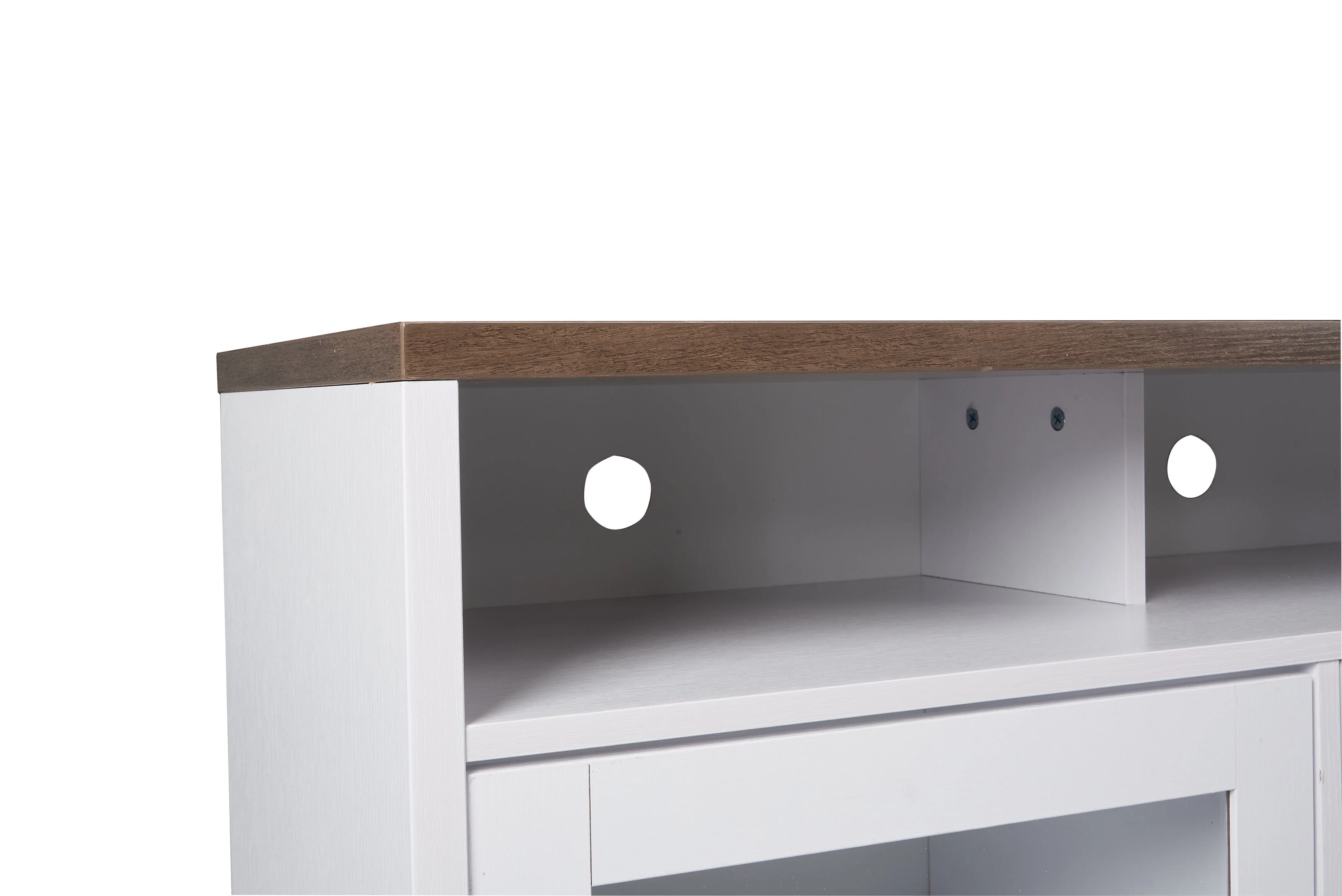 Hallett 60" TV Stand - White - Image 5
