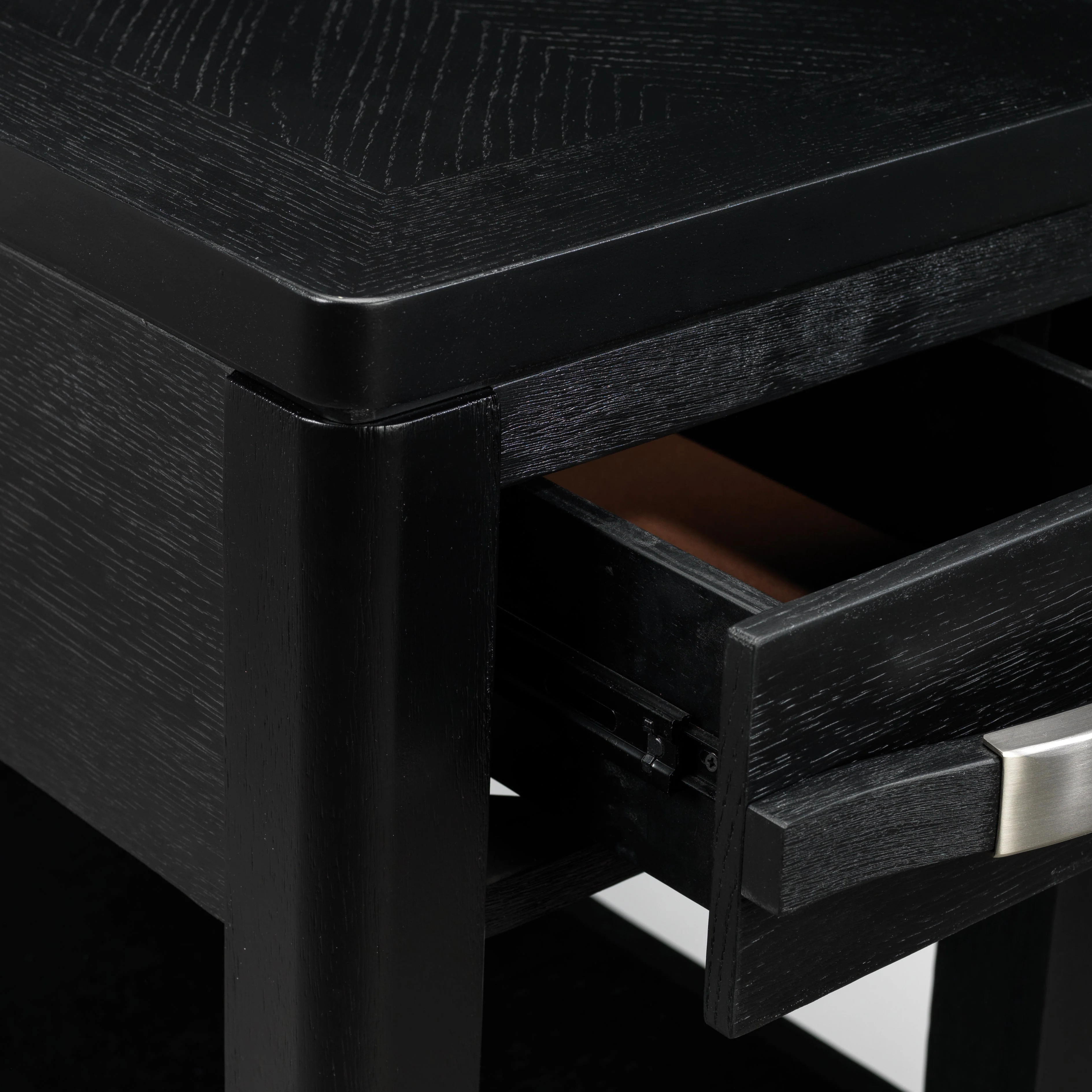 Hanoi Chairside Table - Black - Image 4