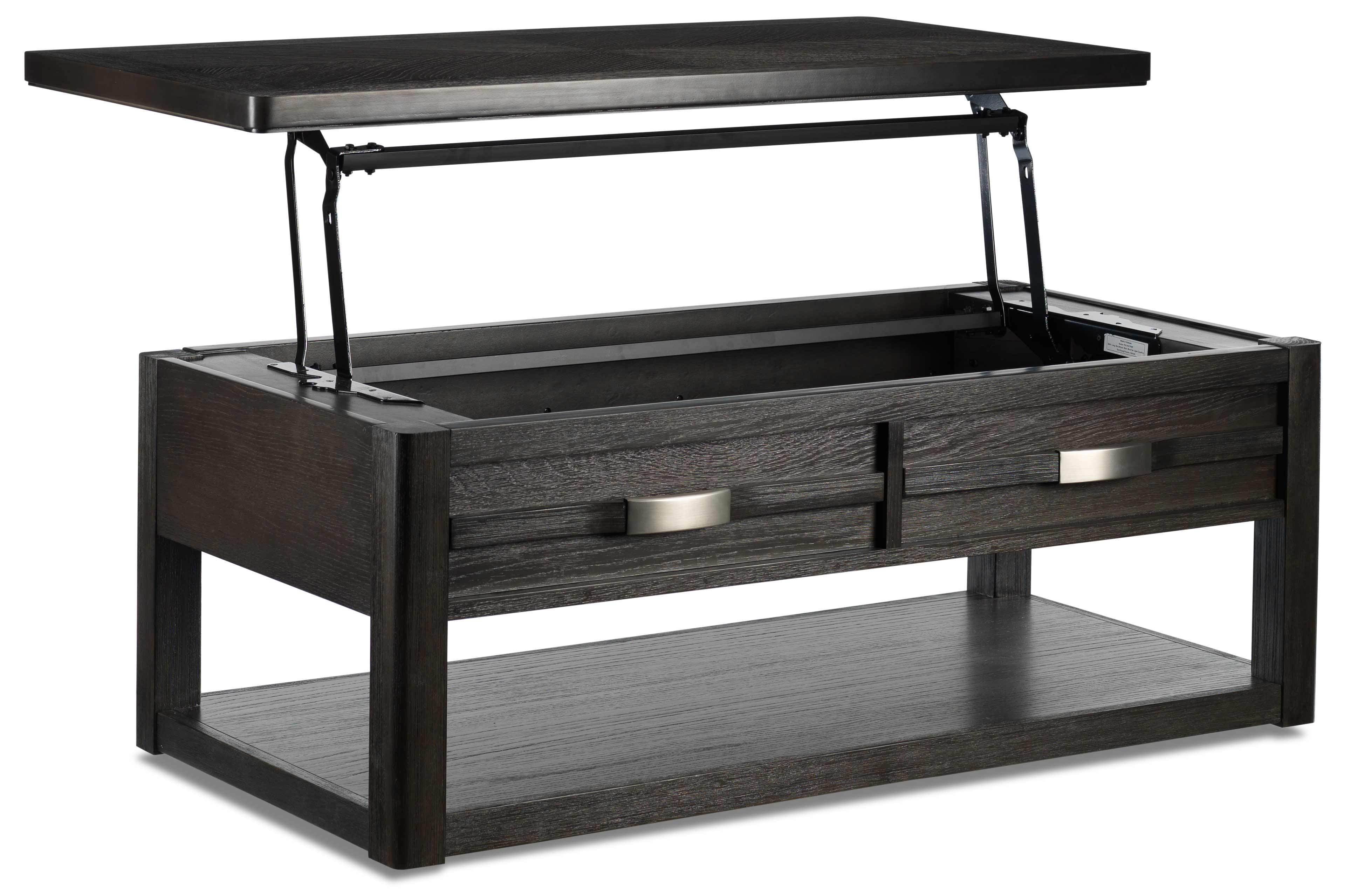 Hanoi Lift-Top Coffee Table - Grey - Image 4