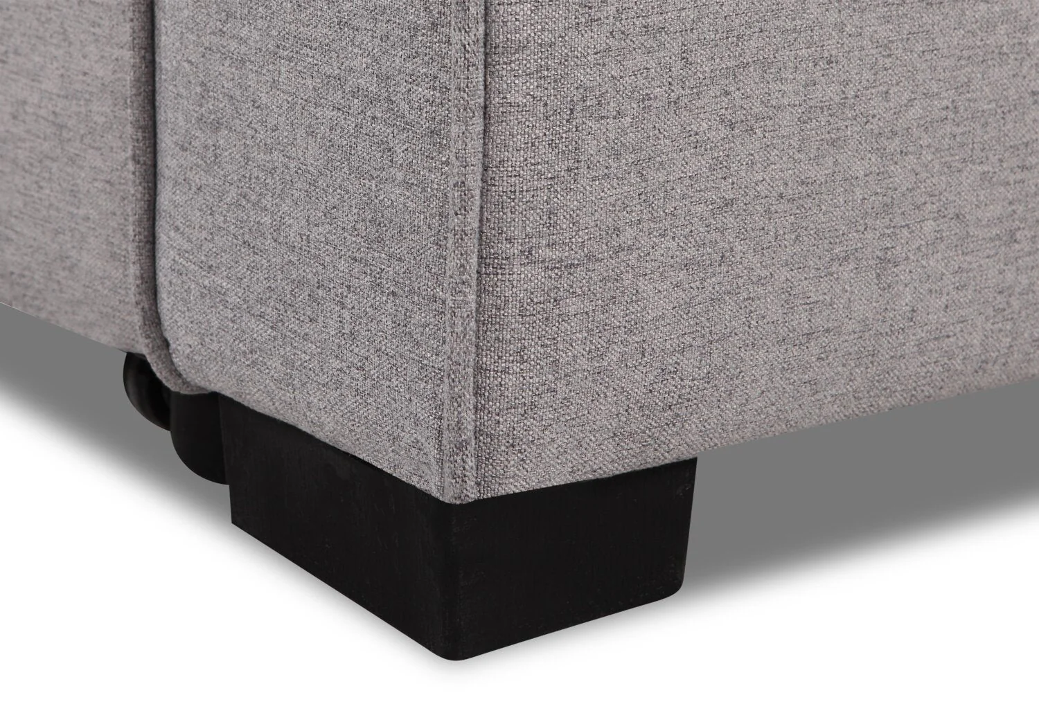 Happes 2-Piece Linen-Look Fabric Left-Facing Sleeper Sectional - Solis Grey - Image 6