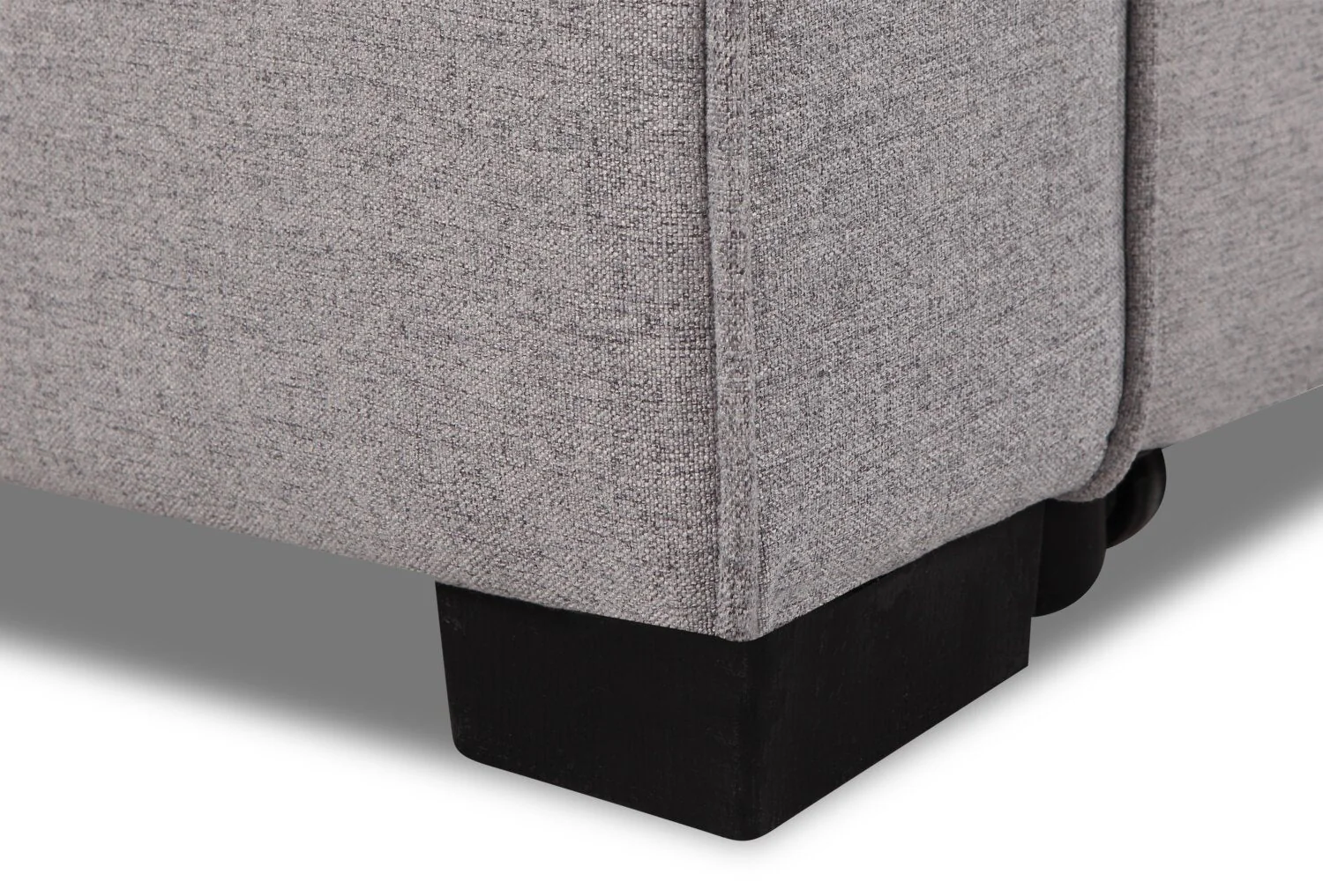 Happes 2-Piece Linen-Look Fabric Right-Facing Sleeper Sectional - Solis Grey - Image 6