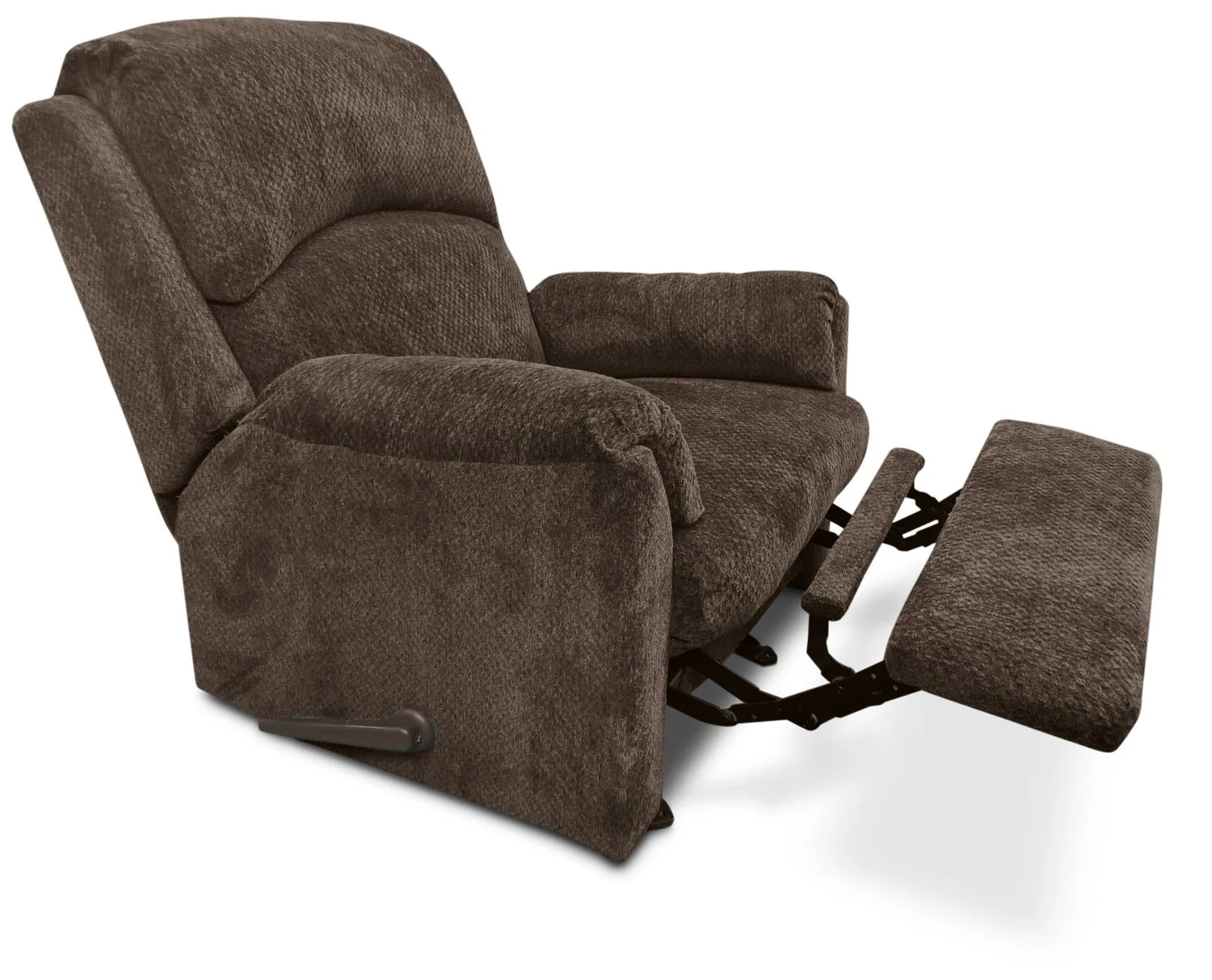Hartney Chenille Glider Reclining Chair - Brown - Image 3