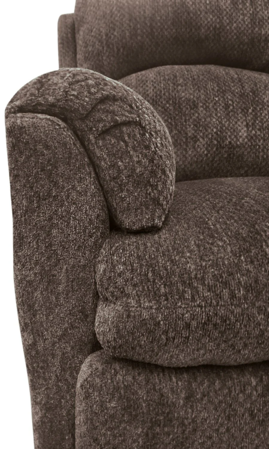 Hartney Chenille Glider Reclining Chair - Brown - Image 5