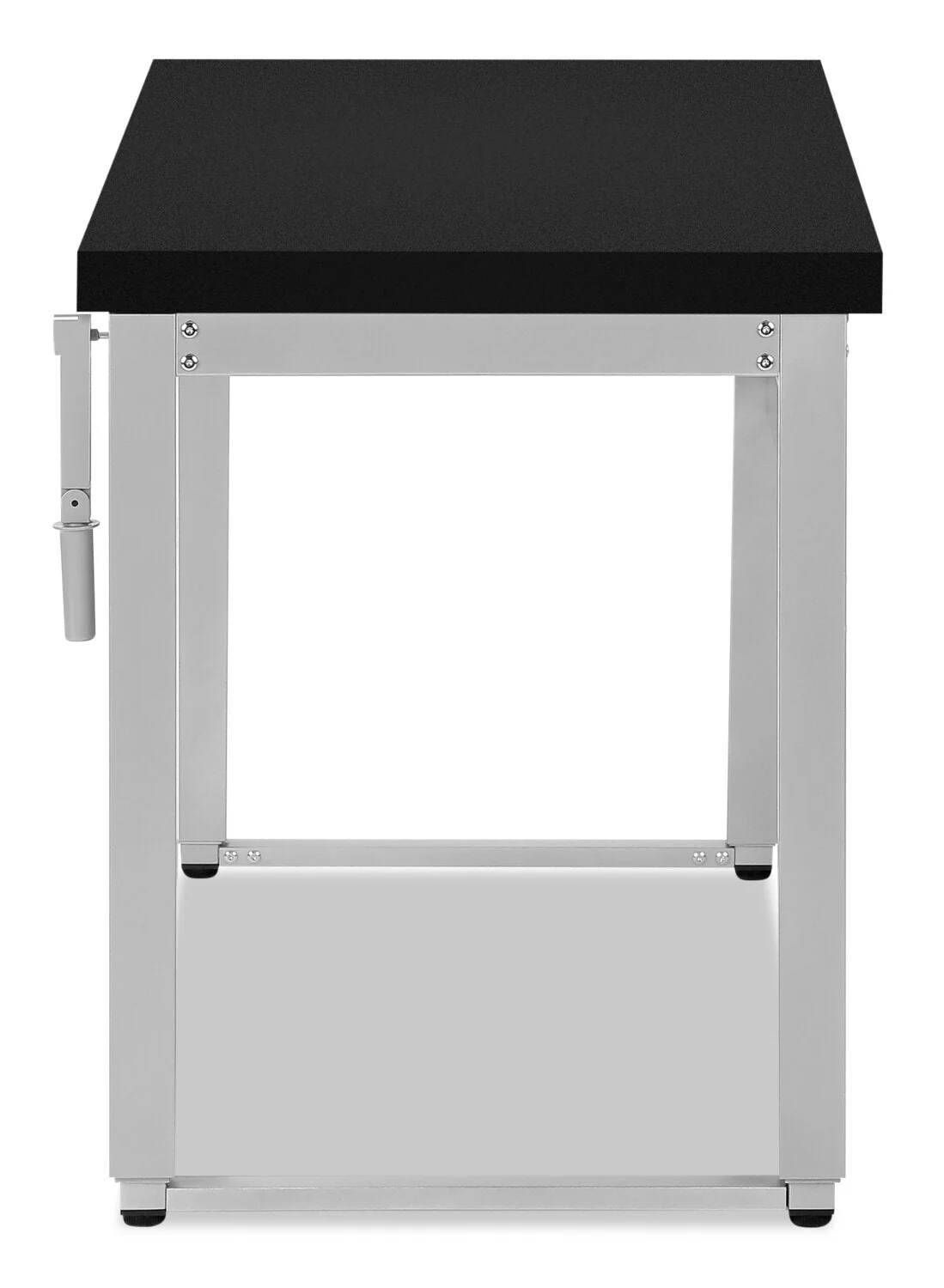 Hayes Height-Adjustable Desk - Black/Silver - Image 3