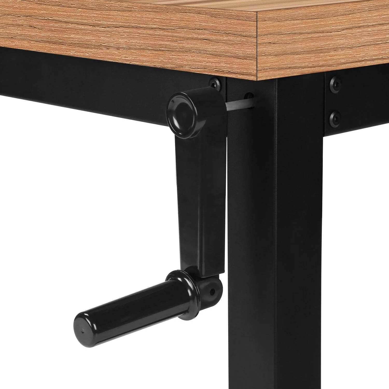 Hayes Height-Adjustable Desk - Brown - Image 5