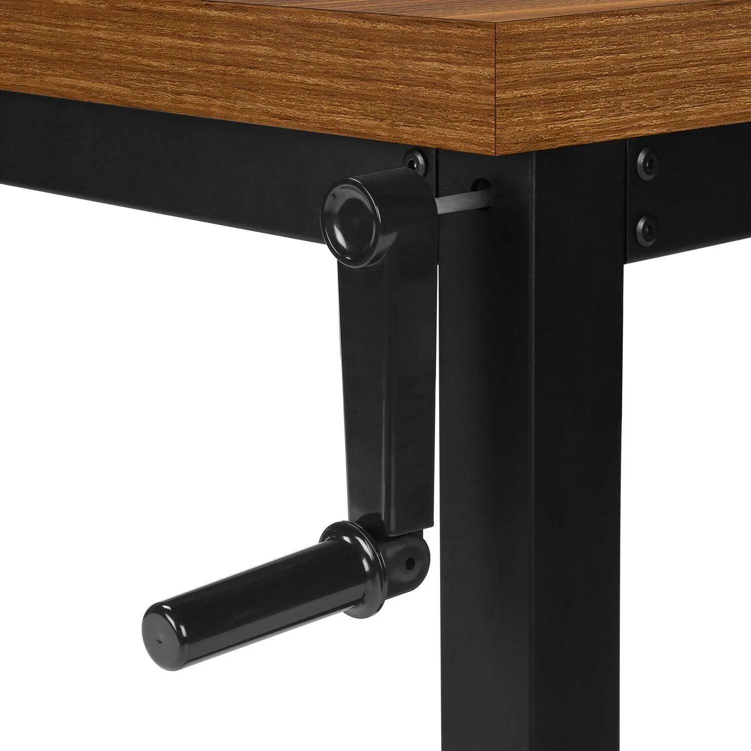 Hayes Height-Adjustable Desk - Walnut - Image 4