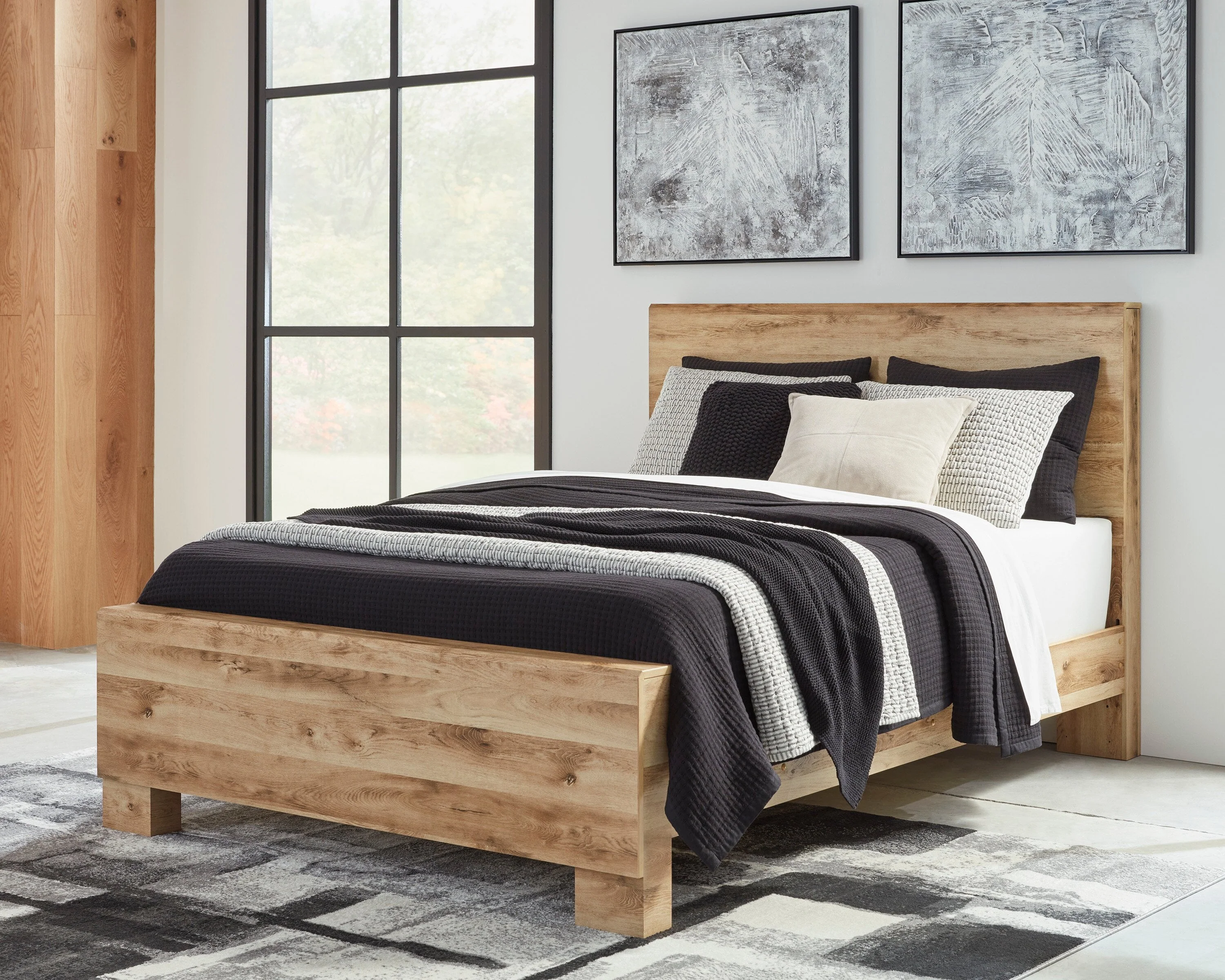 Henry 5-Piece King Bedroom Set - Light - Image 2