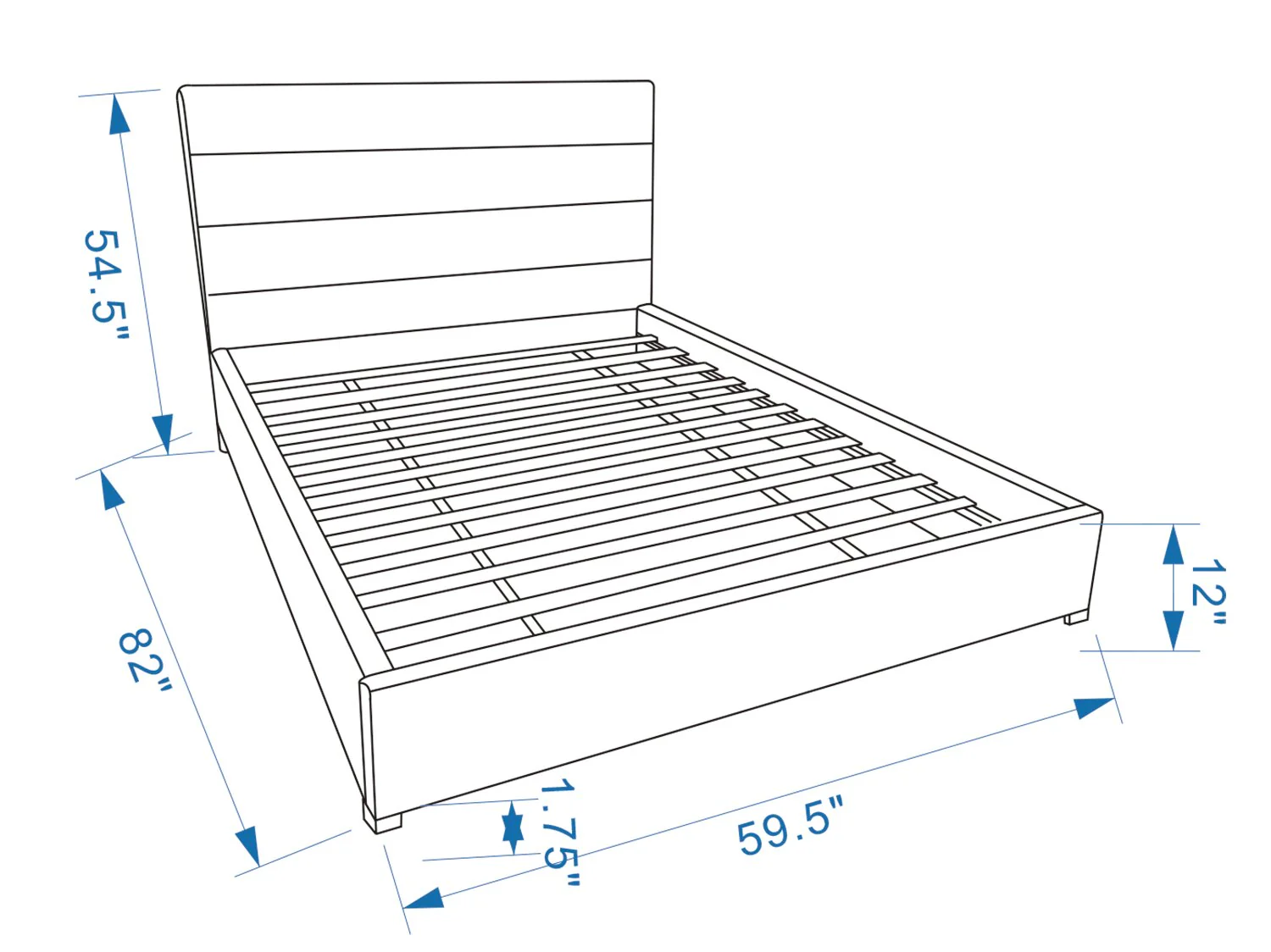 Hephia Full Platform Bed - Image 7