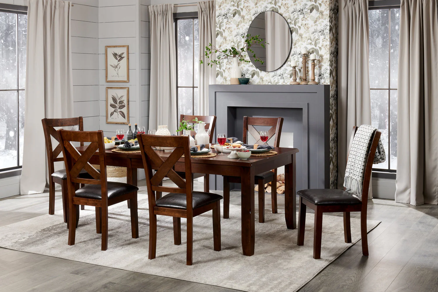 Hesparia 5-Piece Dining Set - Grey - Image 10
