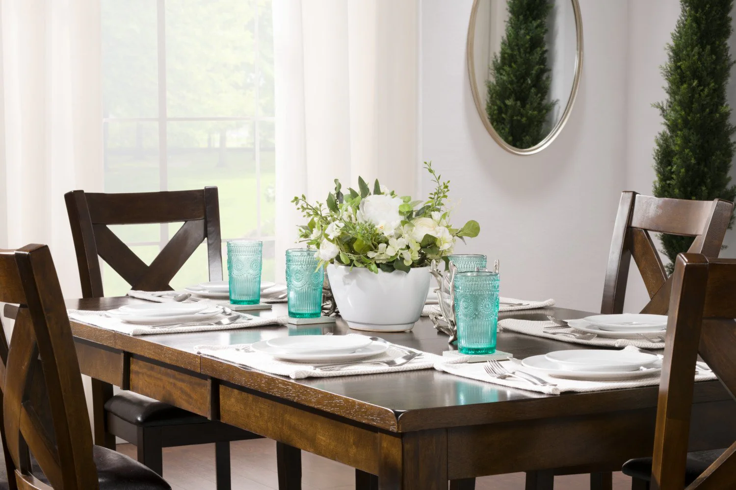 Hesparia Dining Table - Brown - Image 3