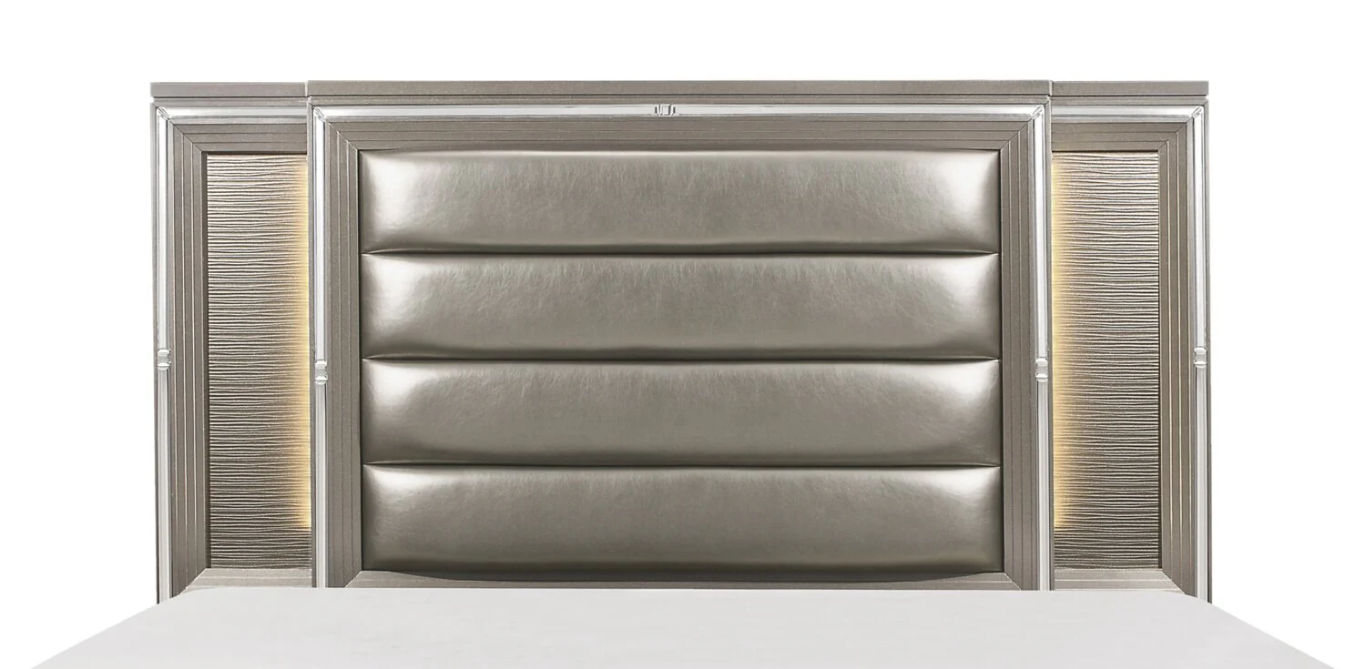 Hesperus King Headboard - Silver - Image 2