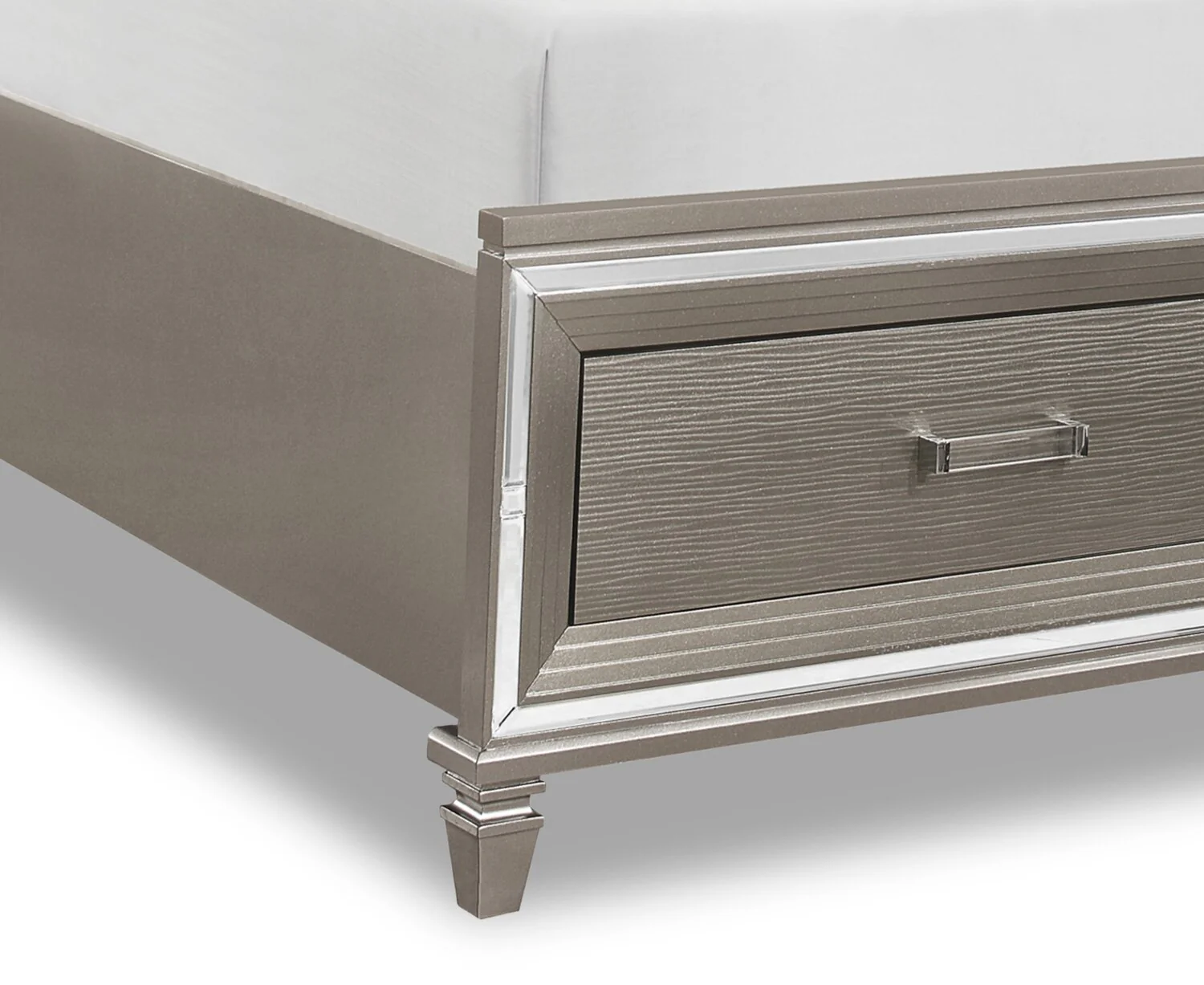 Hesperus Queen Storage Bed - Silver - Image 4