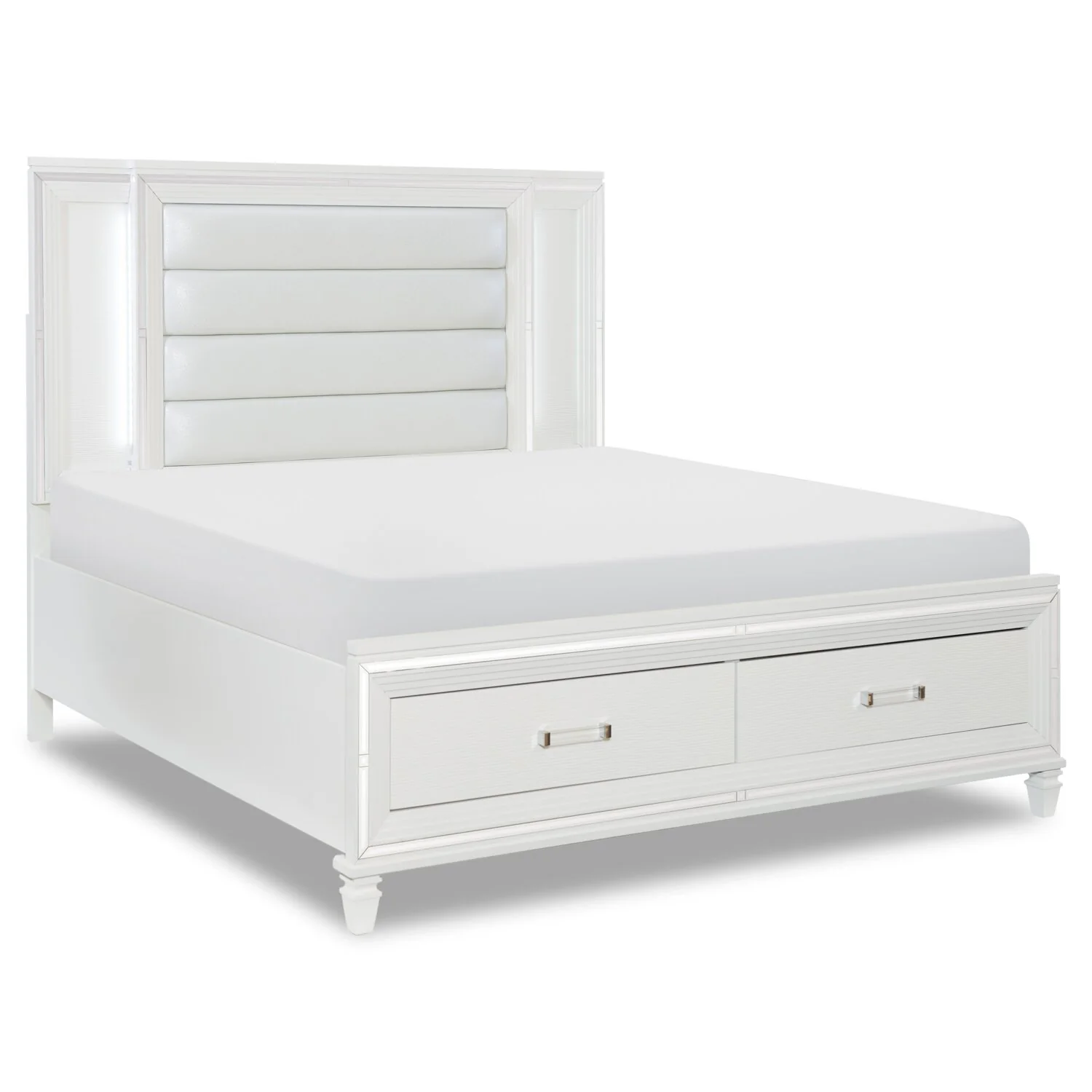 Hesperus Queen Storage Bed - White