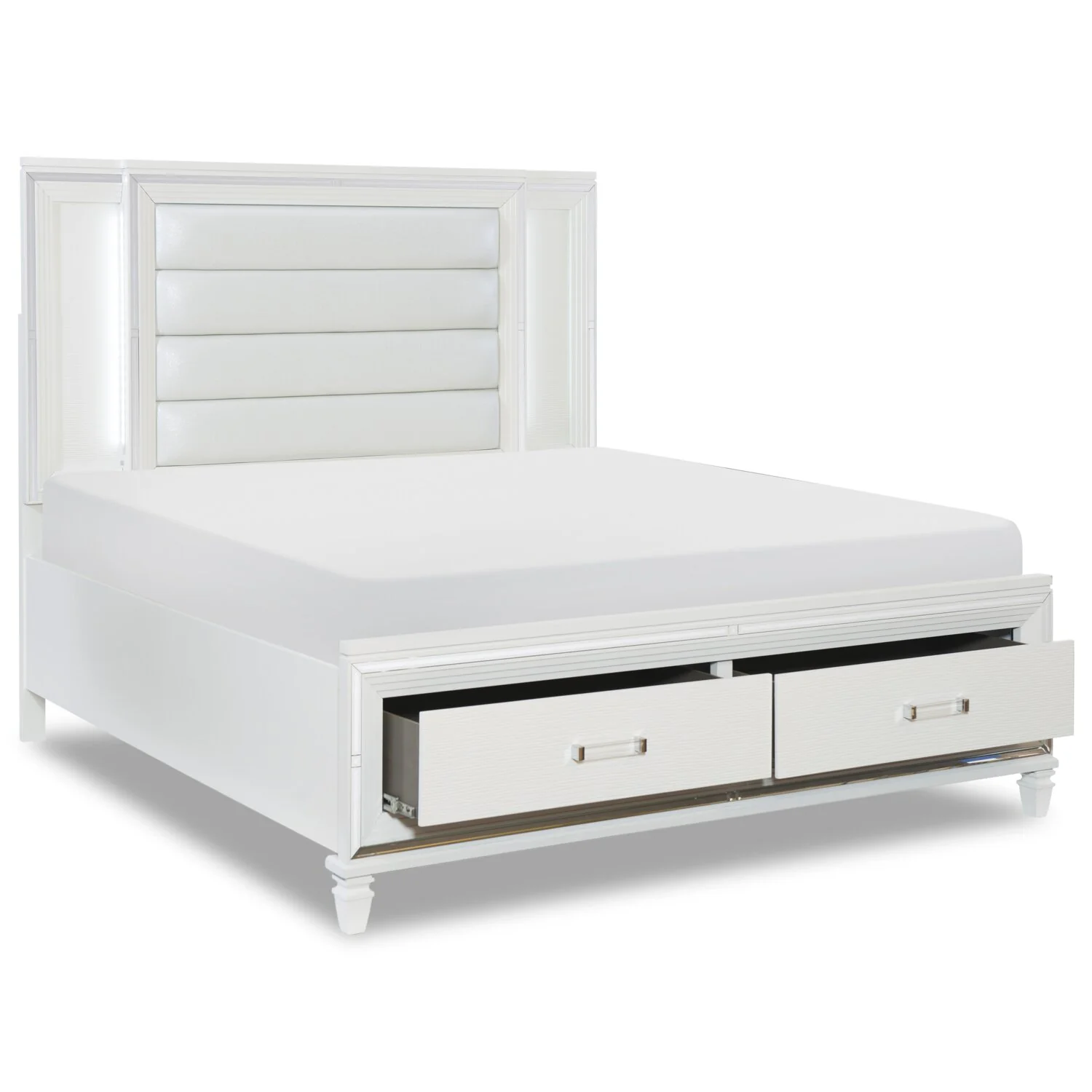 Hesperus Queen Storage Bed - White - Image 2