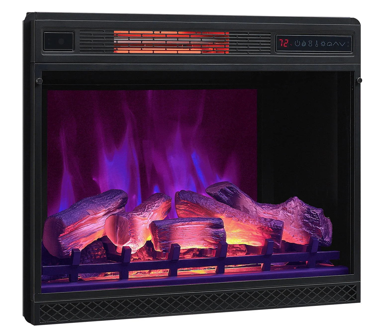 Hialeah 68" TV Stand with Firebox - Image 4