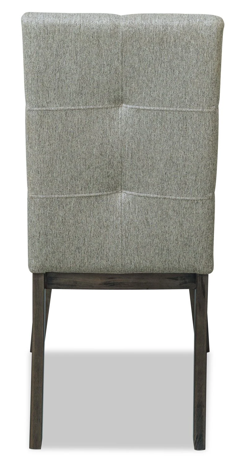Hillview Fabric Dining Chair - Grey - Image 4