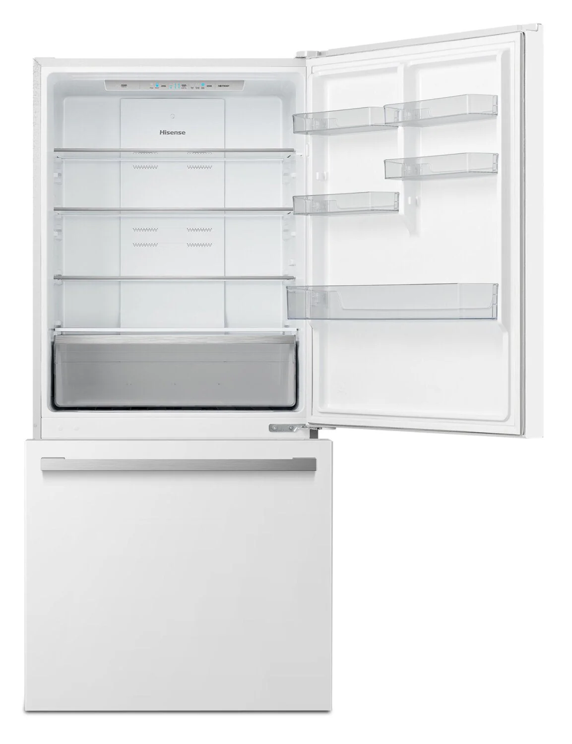 Hisense 17 Cu. Ft. Counter-Depth Bottom-Mount Refrigerator - RB17A2CWE - Image 4