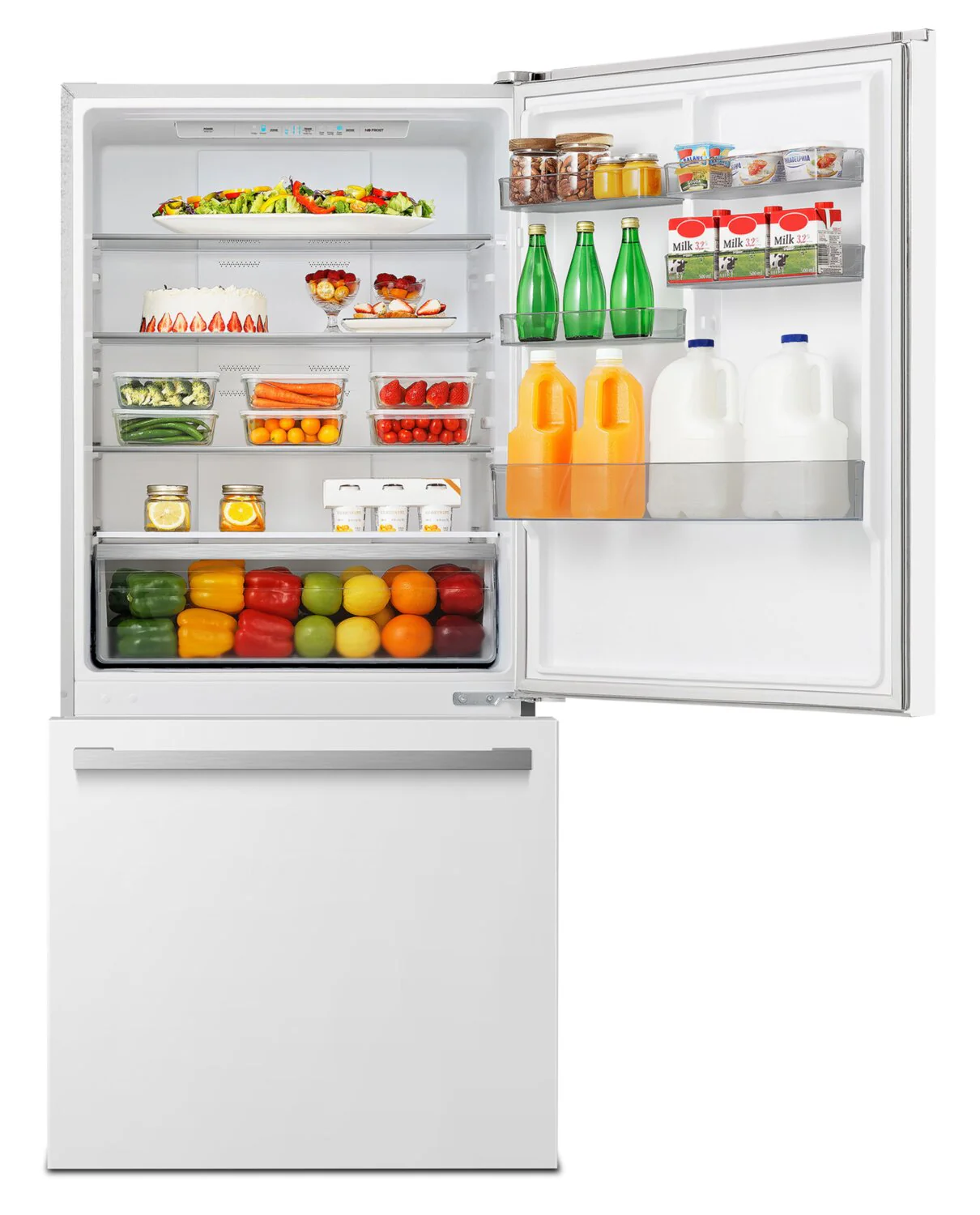 Hisense 17 Cu. Ft. Counter-Depth Bottom-Mount Refrigerator - RB17A2CWE - Image 6