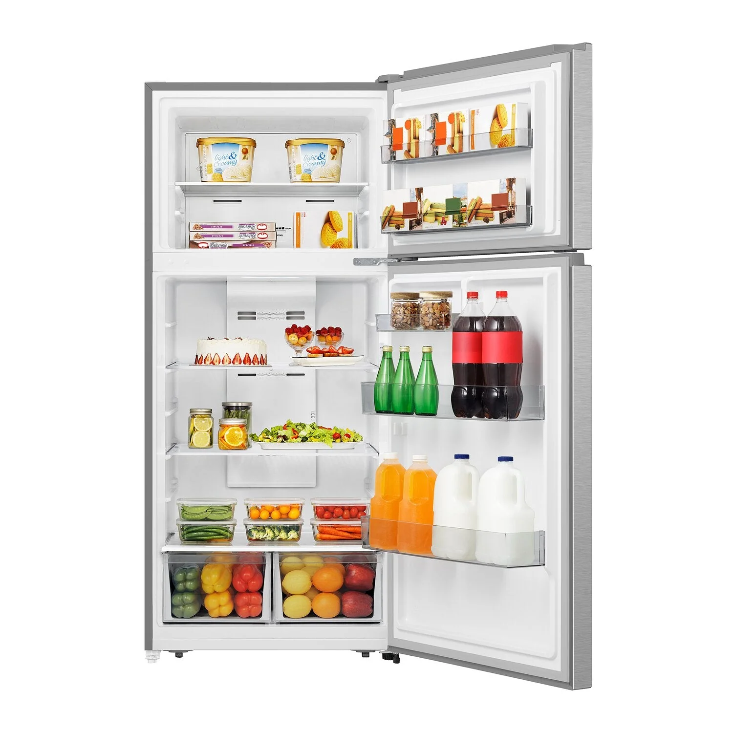 Hisense 18 Cu. Ft. Top-Freezer Refrigerator - RT18A2FSD - Image 6