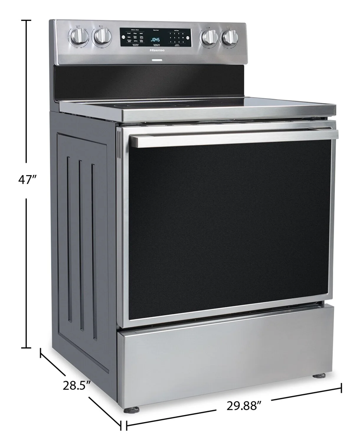 Hisense 5.8 Cu. Ft. Freestanding Electric Range with Air Fry - HBE3501CPS - Image 9