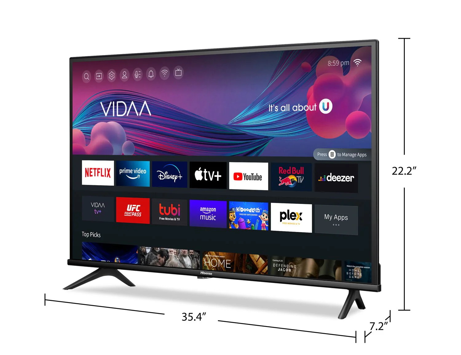 Hisense A4KV 40" FHD VIDAA TV - Image 4