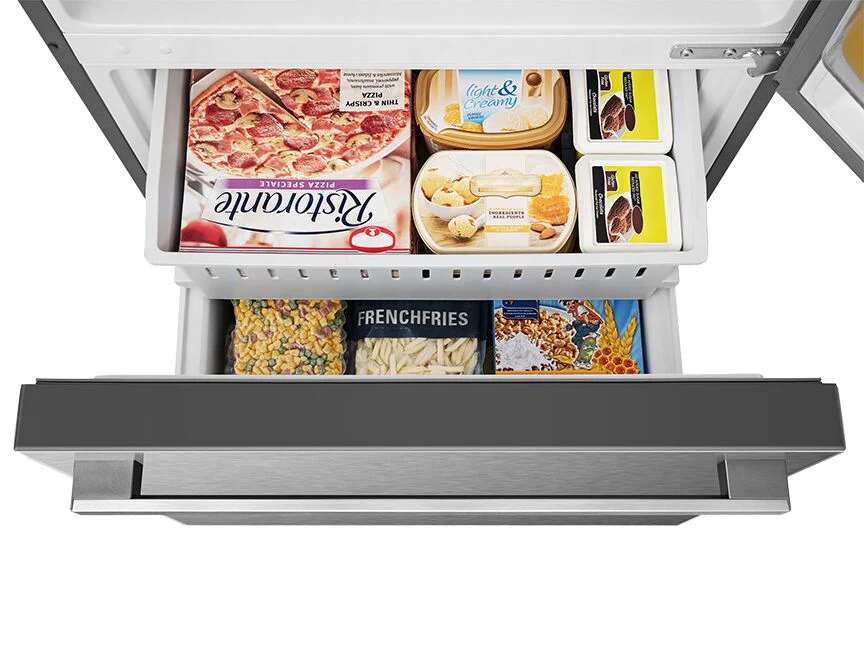 Hisense Fingerprint Resistant Titanium 32" Counter-Depth Bottom Mount Fridge (17 Cu.Ft) - RB17A2CSE - Image 6