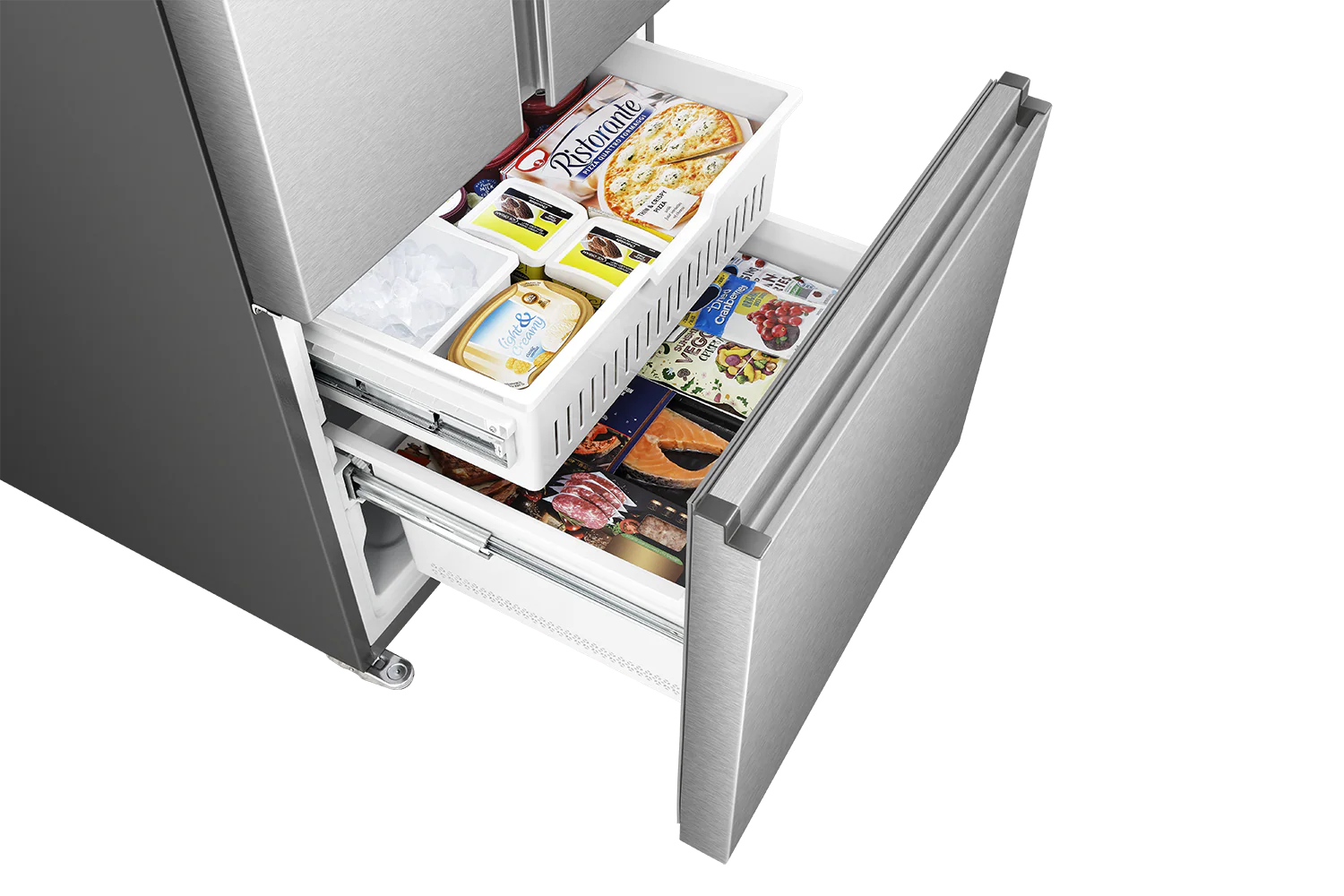 Hisense Stainless Steel French Door Refrigerator (22.1 Cu. Ft.) - RF22B3FSE - Image 6