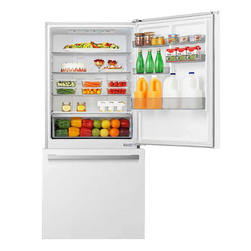 Hisense White 32" Counter-Depth Bottom Mount Fridge (17 Cu.Ft.) - RB17A2CWE - Image 4