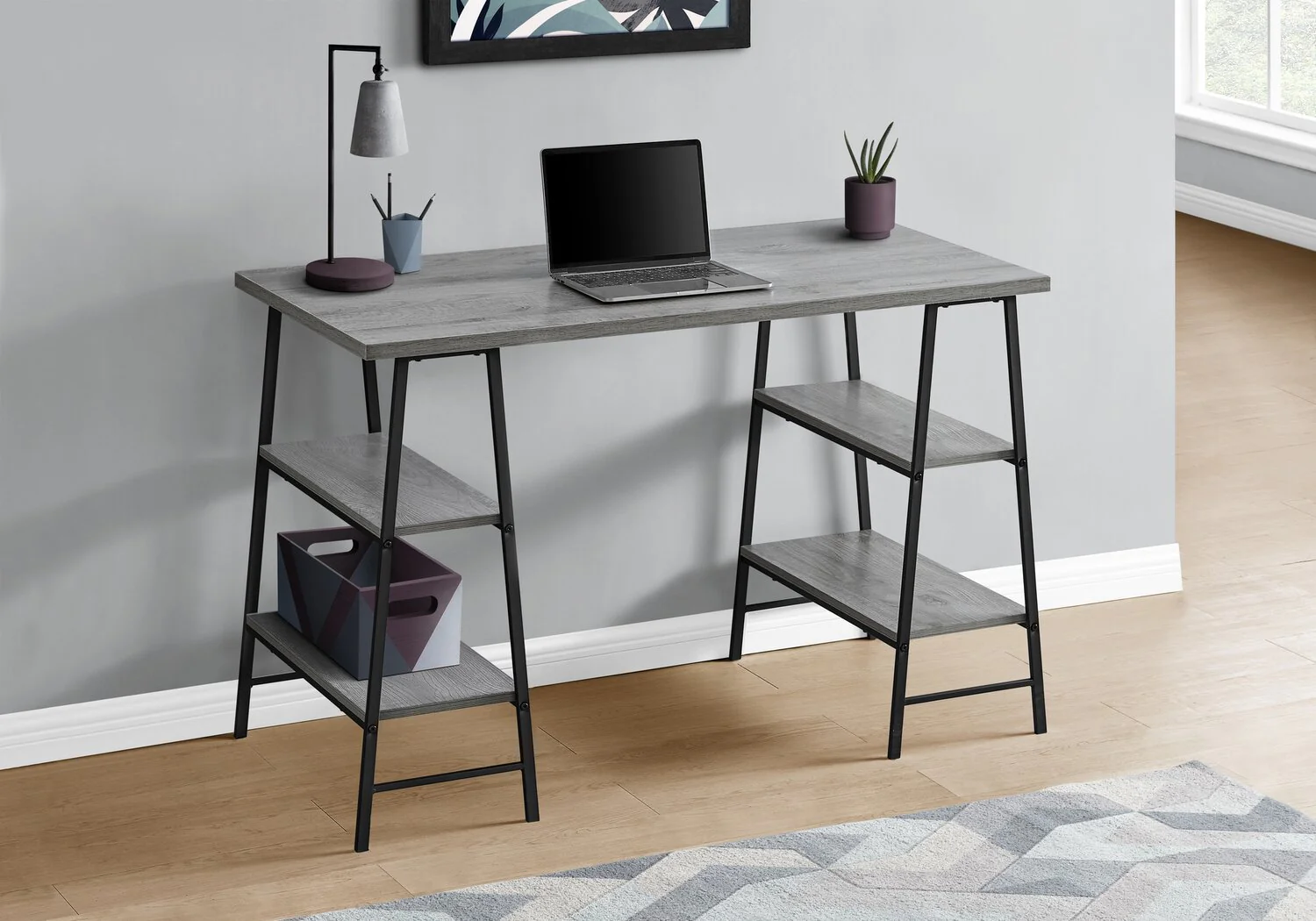 Holcomb Desk - Grey - Image 3