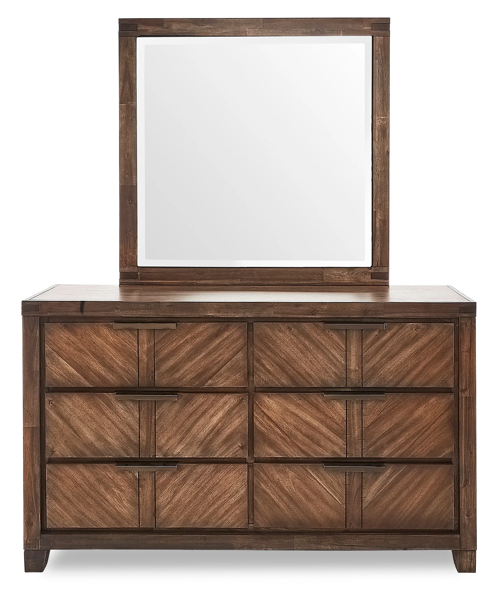 Holloway 6-Piece Queen Bedroom Set - Brown Cherry - Image 5