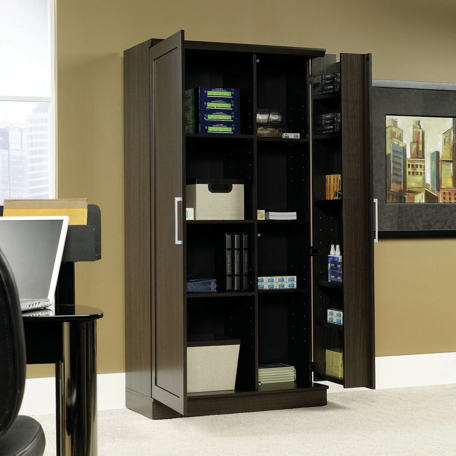 Holstebro 35" Storage Cabinet - Dakota Oak - Image 3