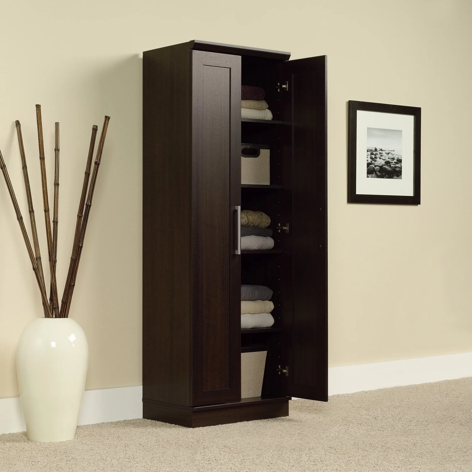 Holstebro Tall Storage Cabinet - Dakota Oak - Image 3